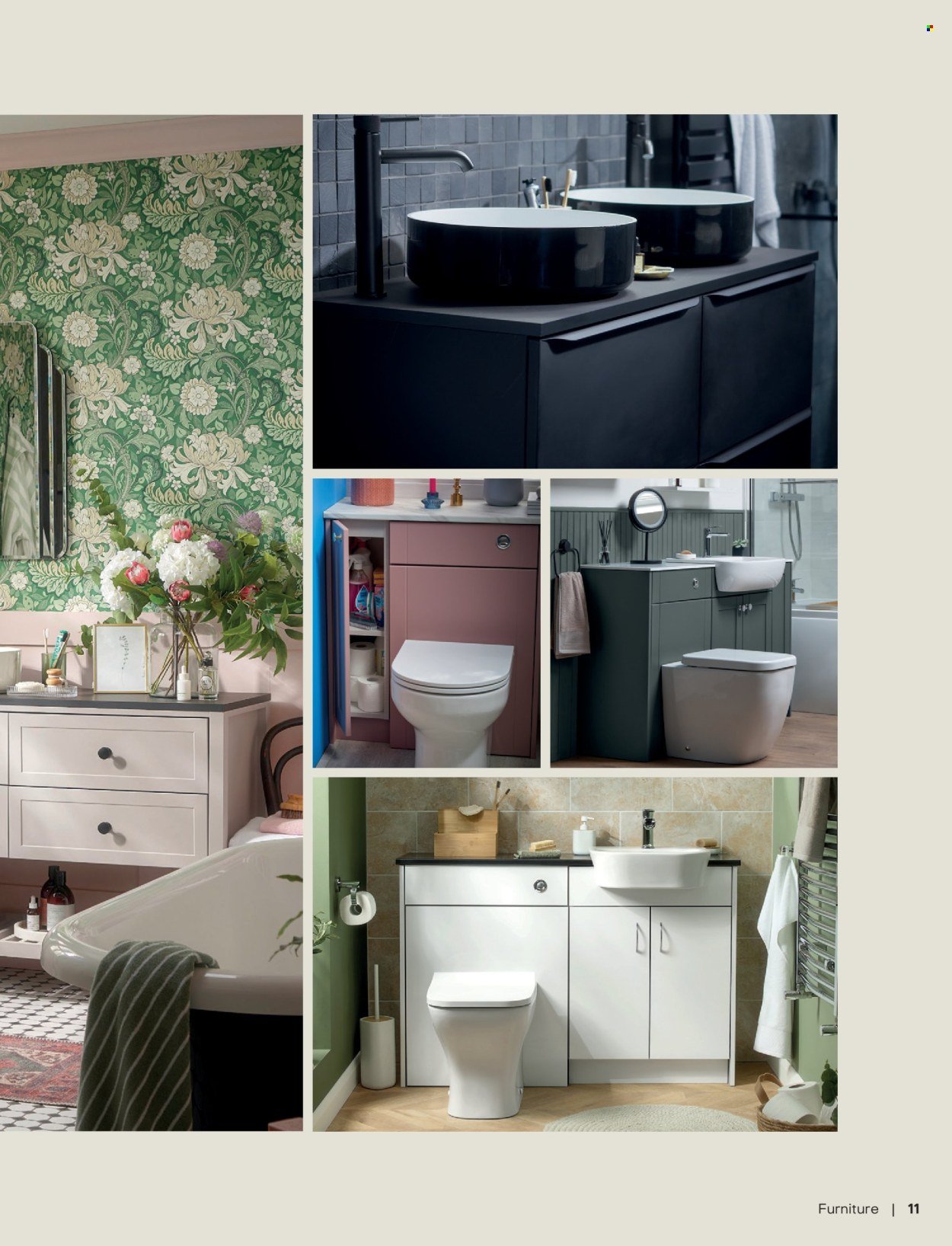 B&Q offer - Bathroom collections