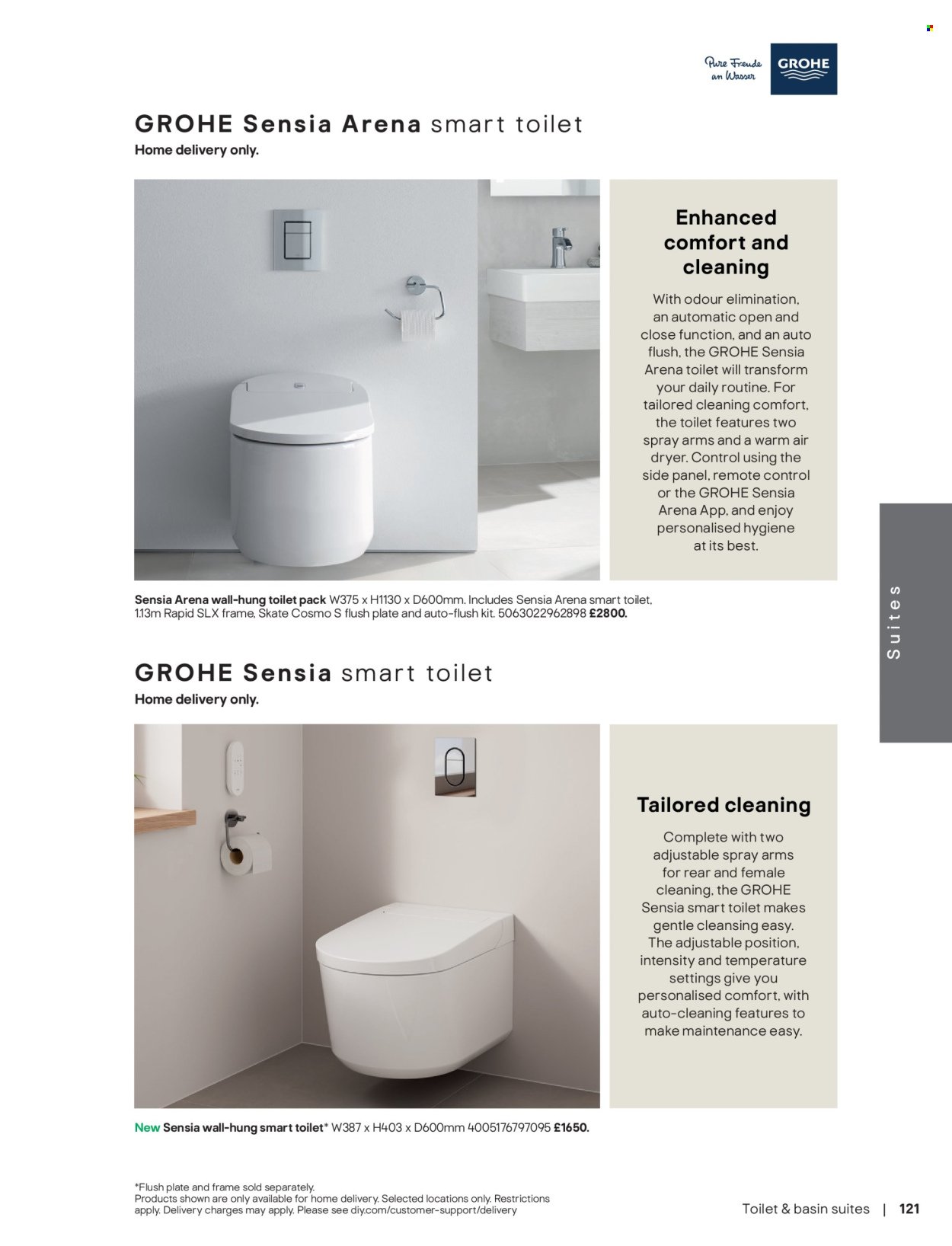 B&Q offer - Bathroom collections