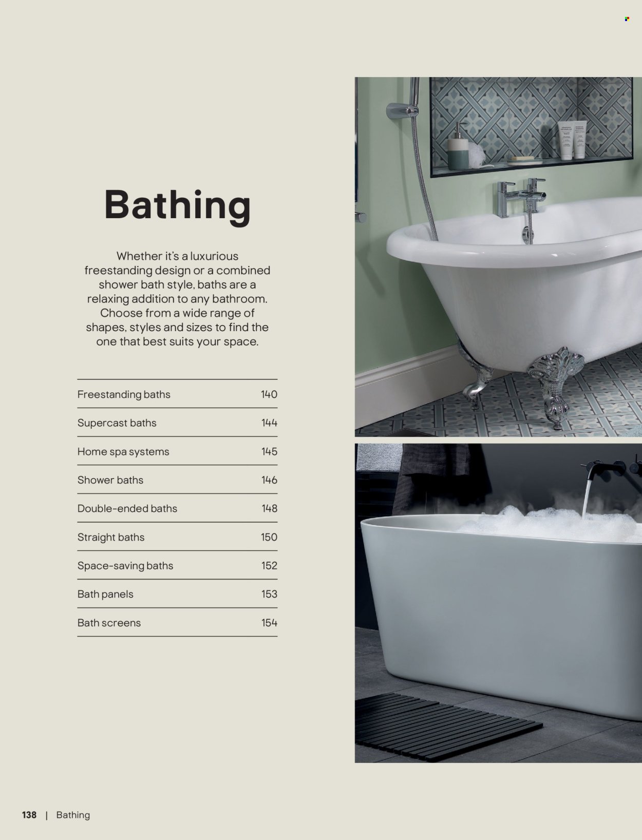 B&Q offer - Bathroom collections