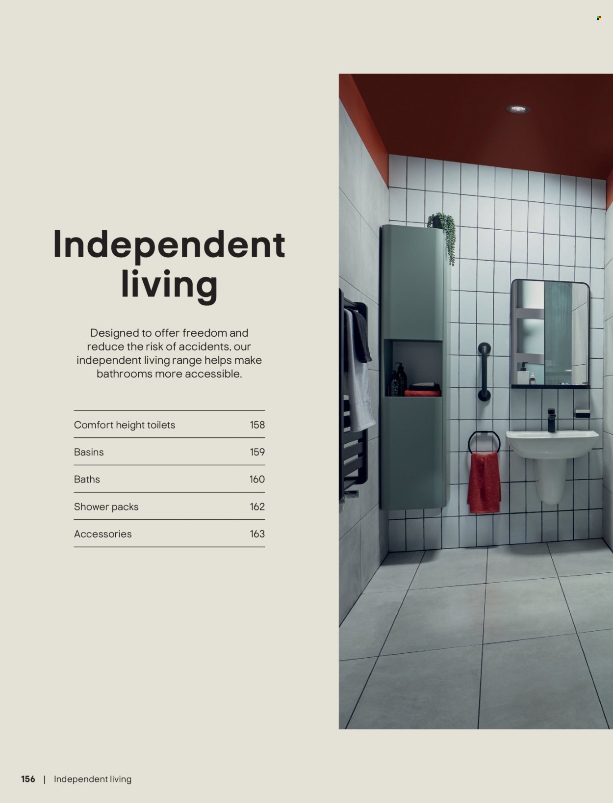 B&Q offer - Bathroom collections