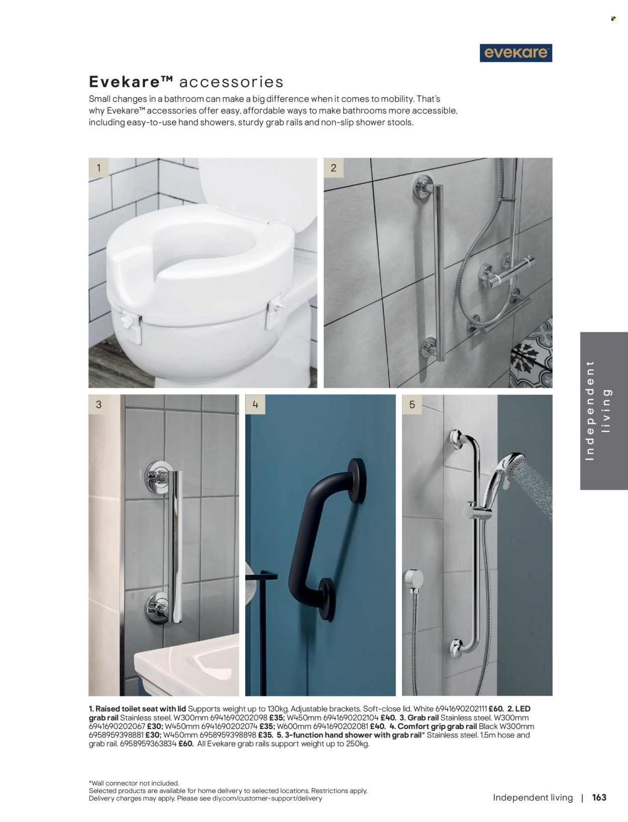 B&Q offer - Bathroom collections