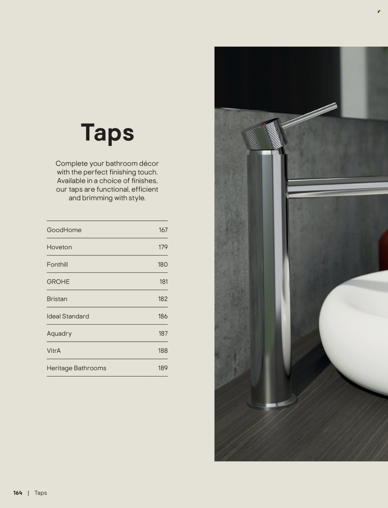 B&Q offer - Bathroom collections
