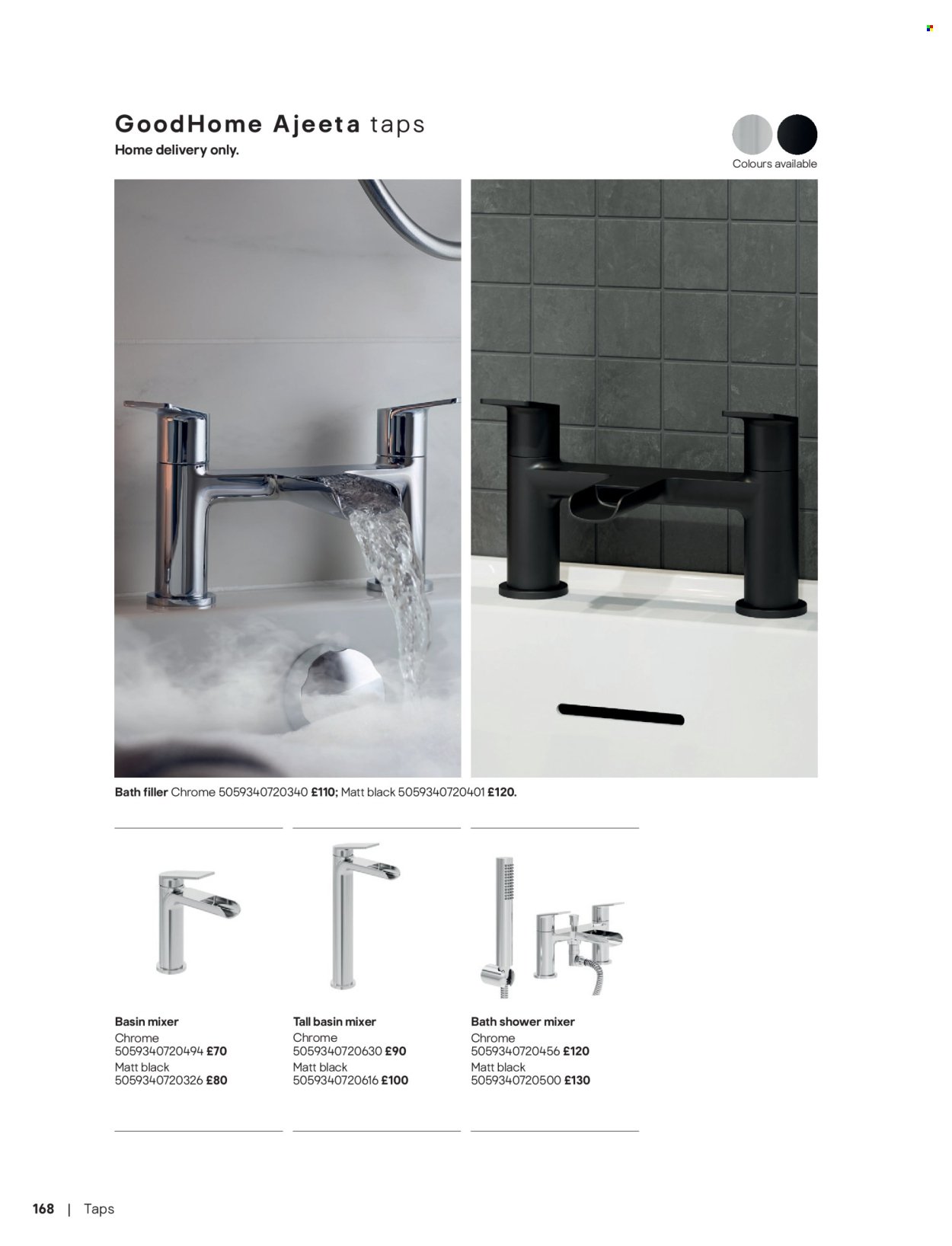 B&Q offer - Bathroom collections