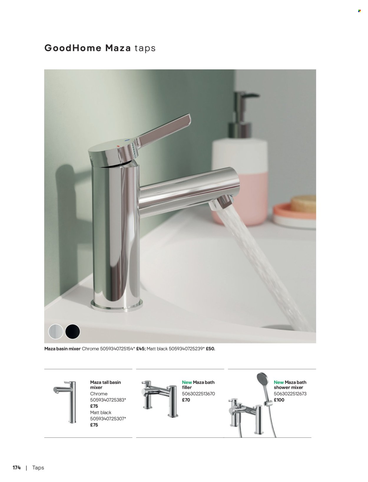 B&Q offer - Bathroom collections