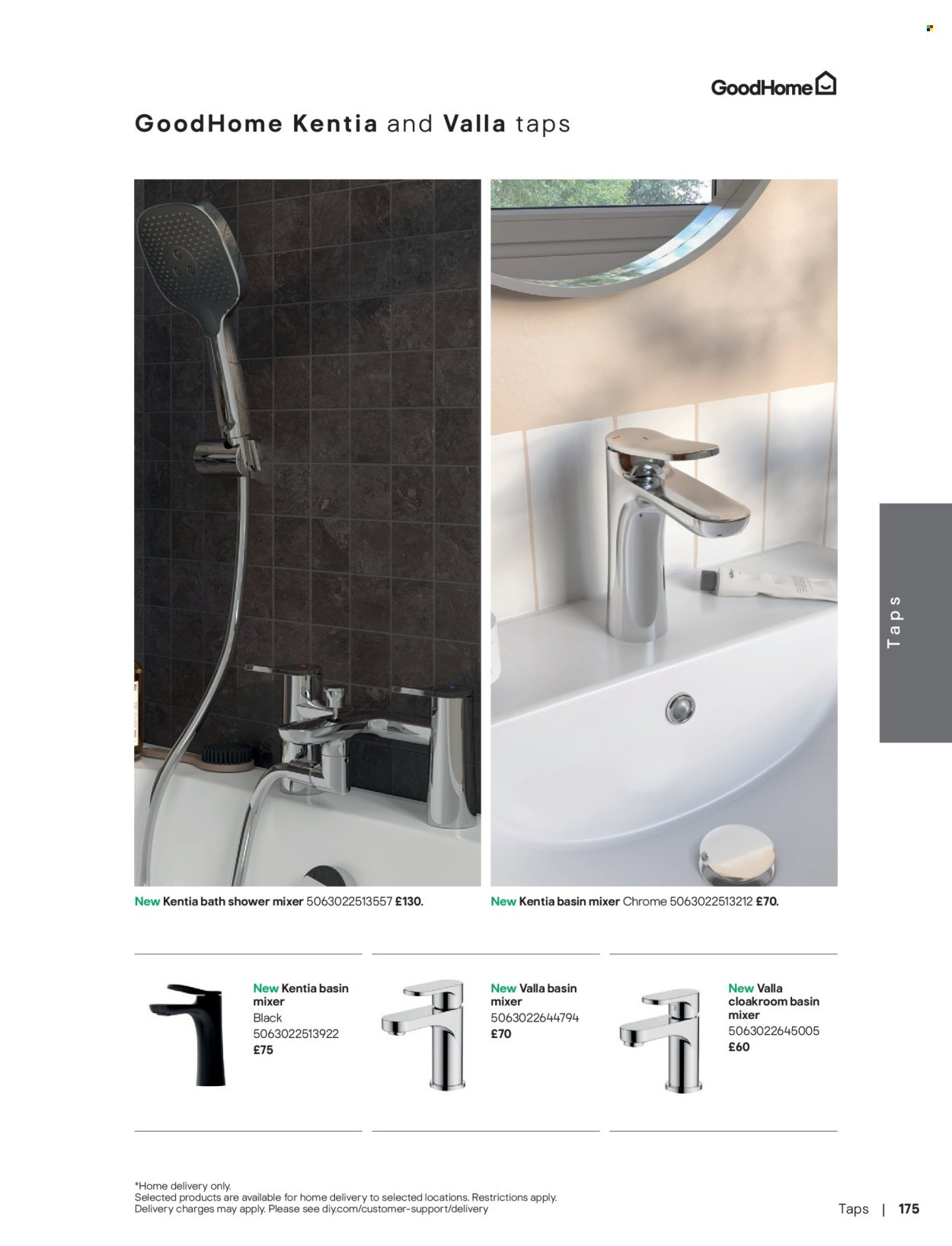 B&Q offer - Bathroom collections
