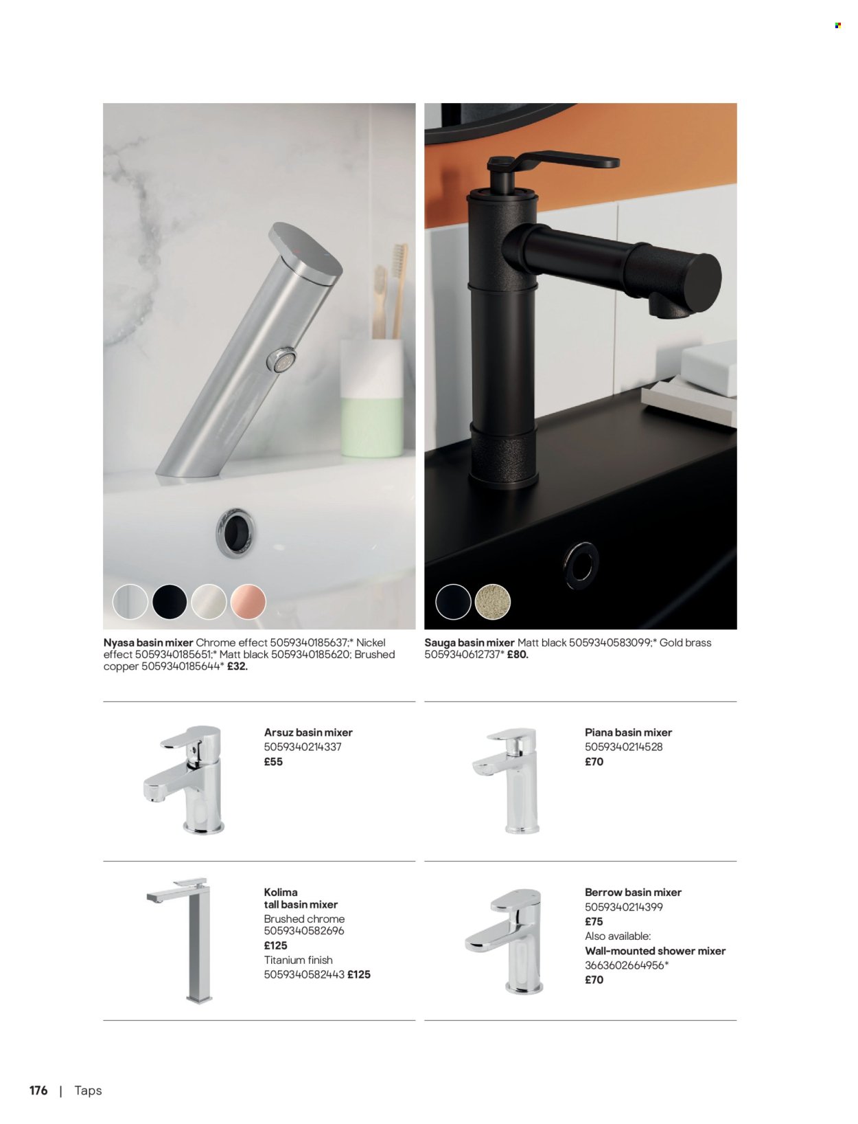 B&Q offer - Bathroom collections