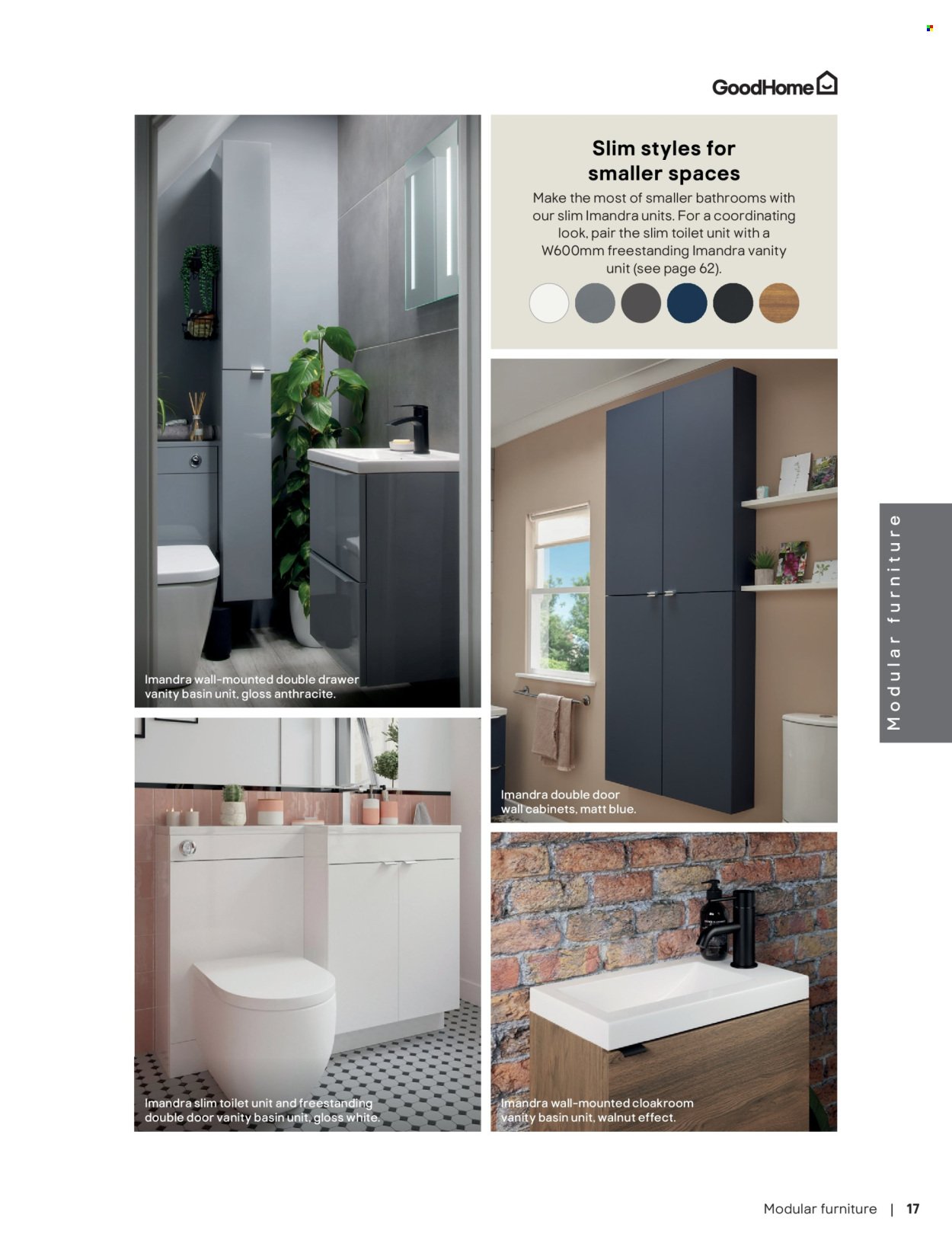 B&Q offer - Bathroom collections
