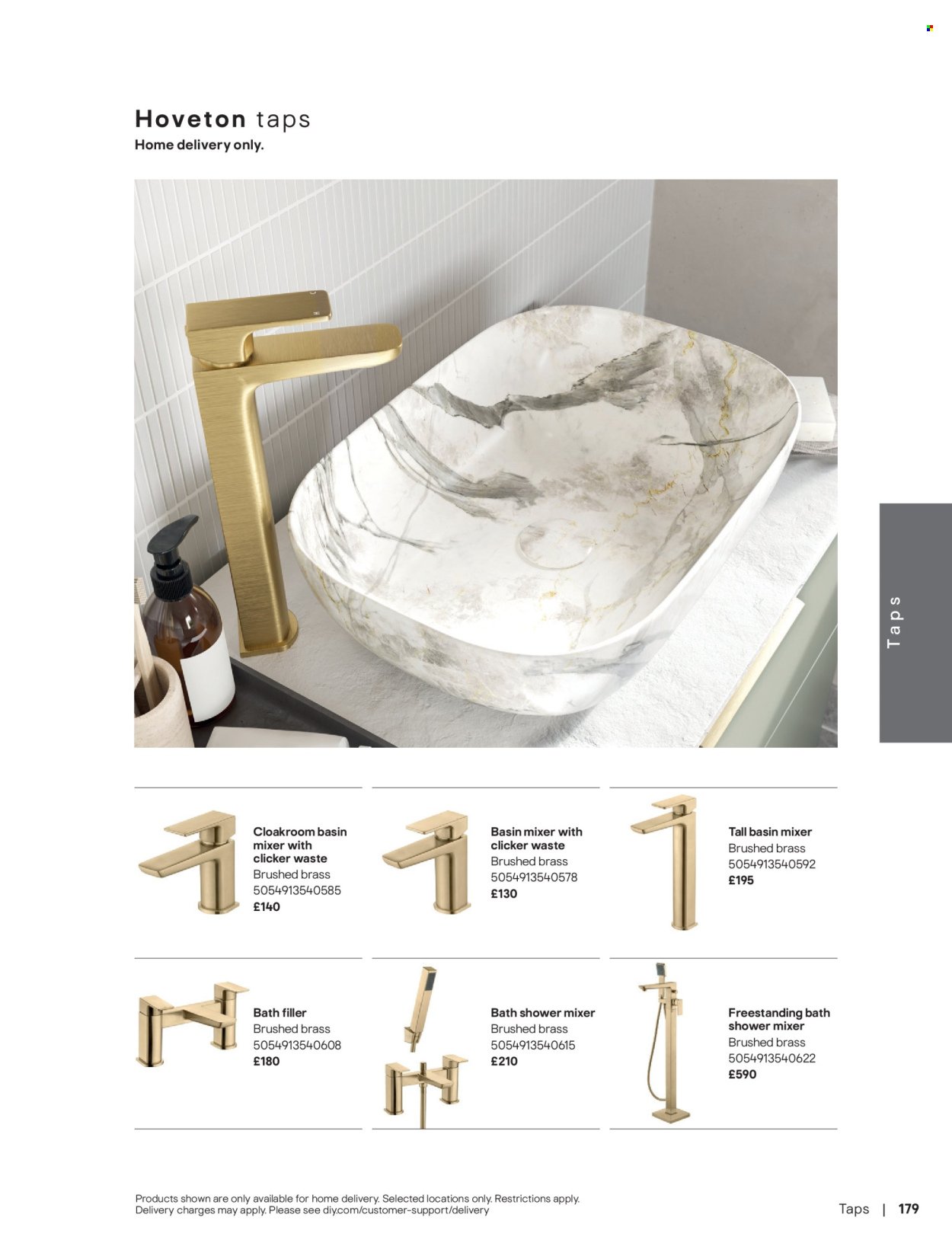 B&Q offer - Bathroom collections