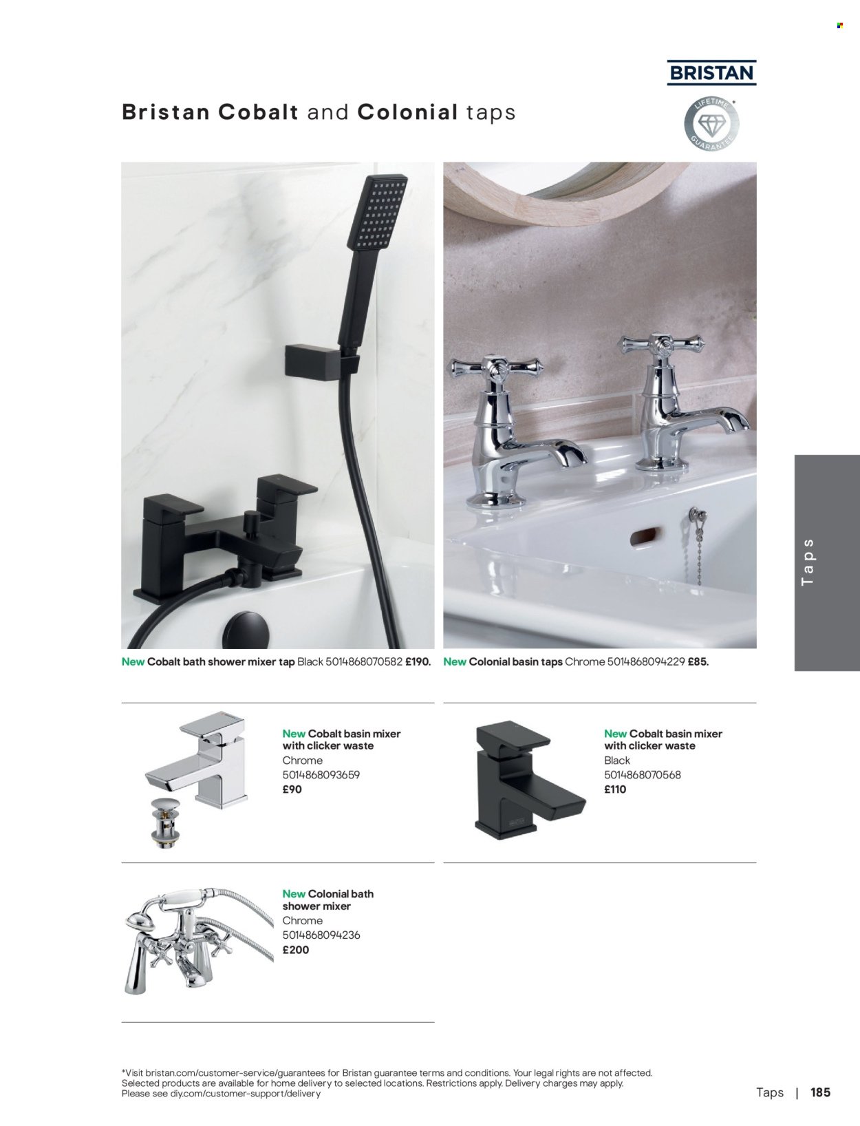 B&Q offer - Bathroom collections