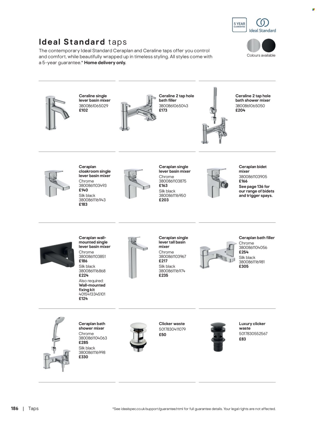 B&Q offer - Bathroom collections