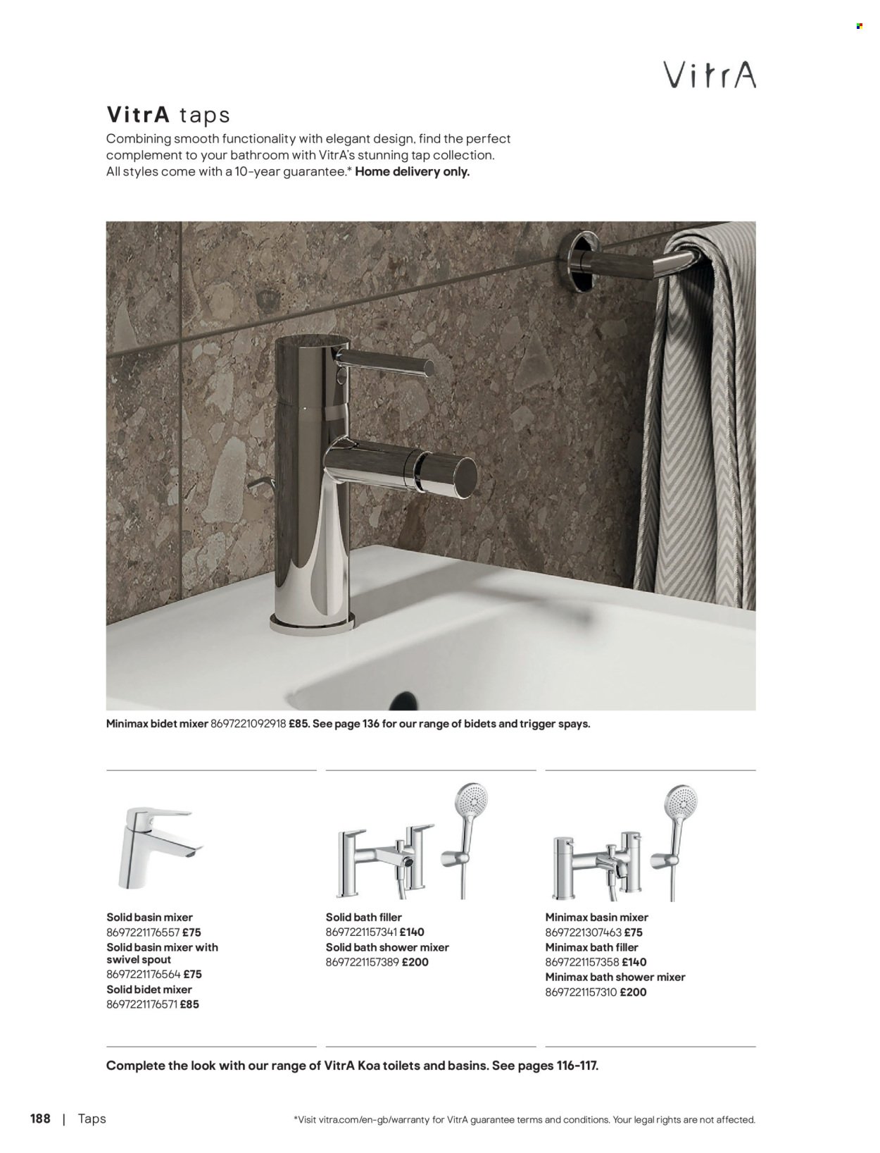 B&Q offer - Bathroom collections