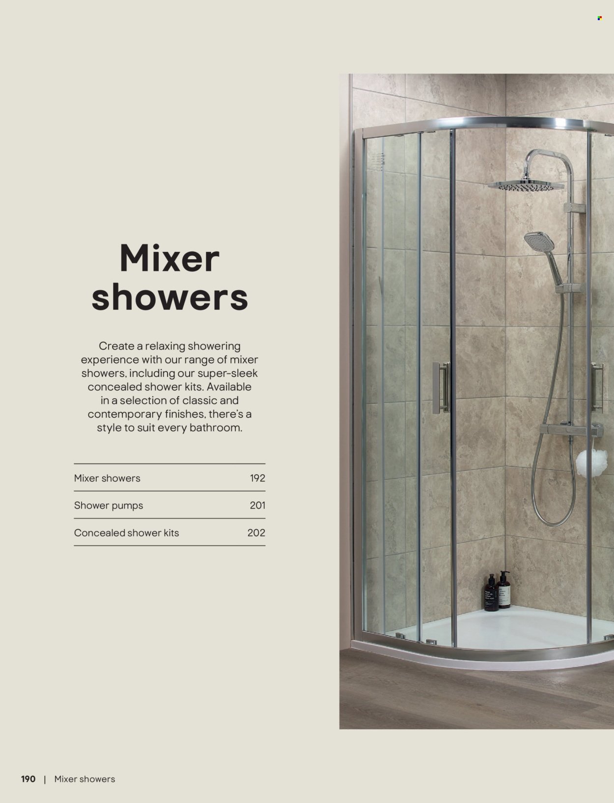 B&Q offer - Bathroom collections