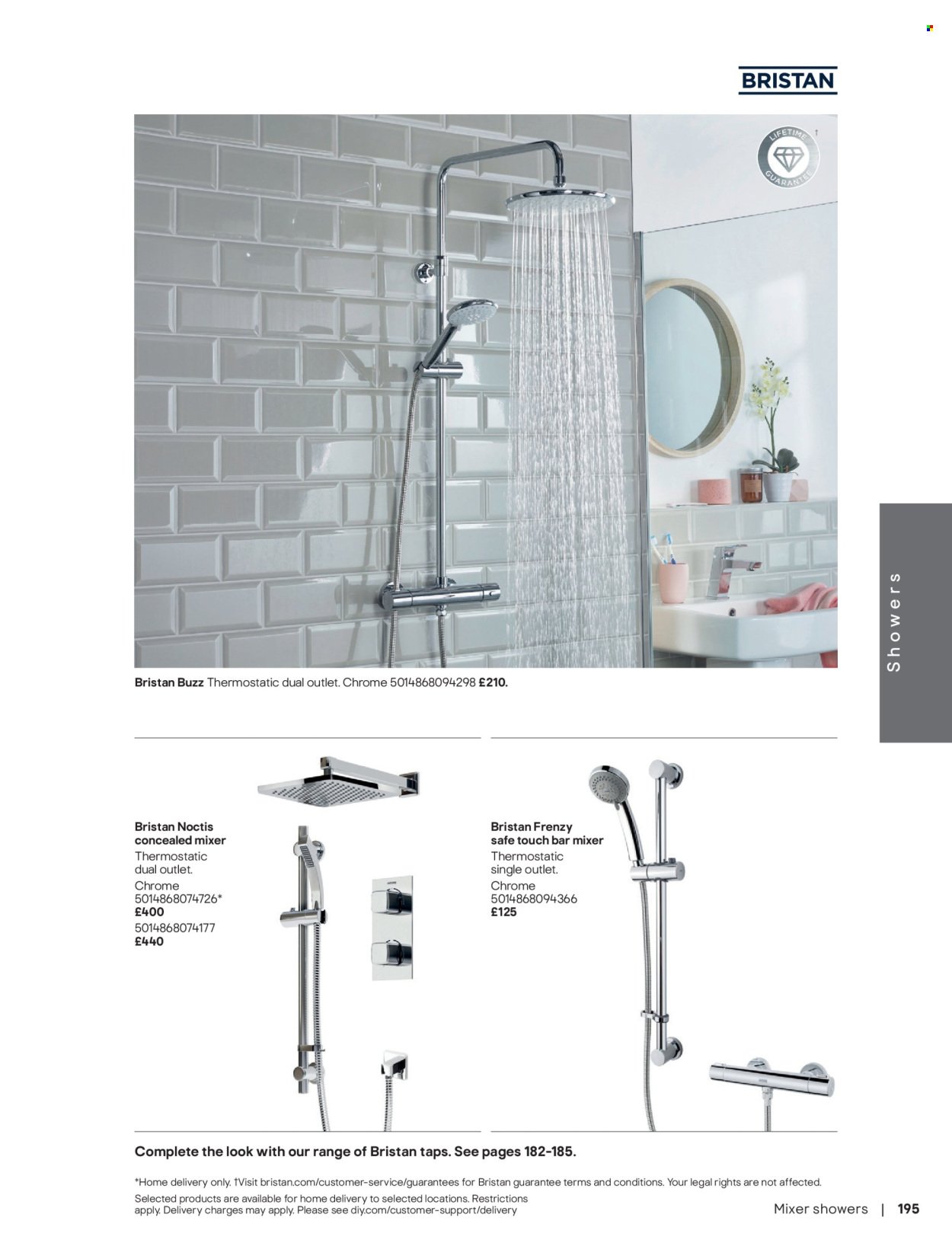 B&Q offer - Bathroom collections