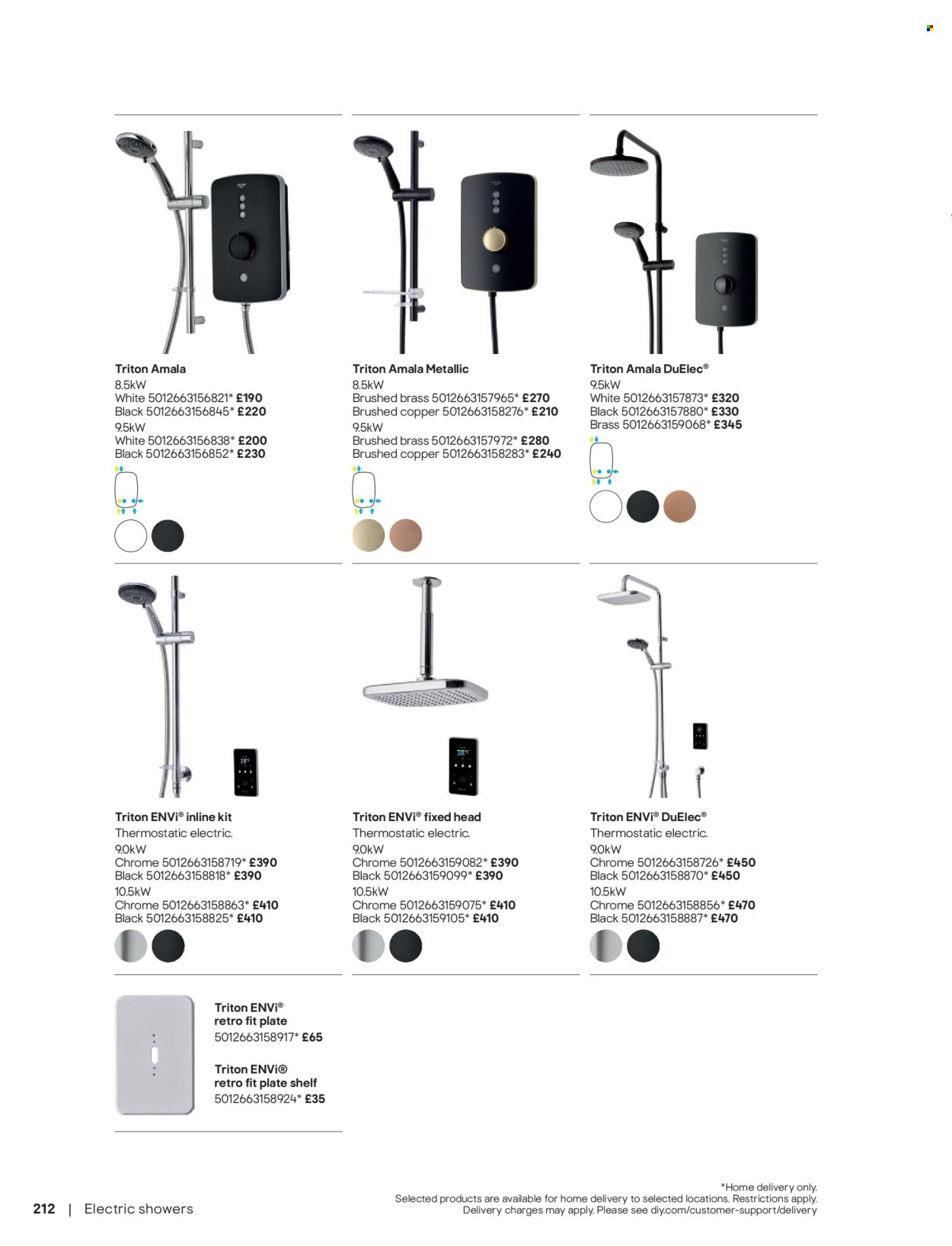 B&Q offer - Bathroom collections