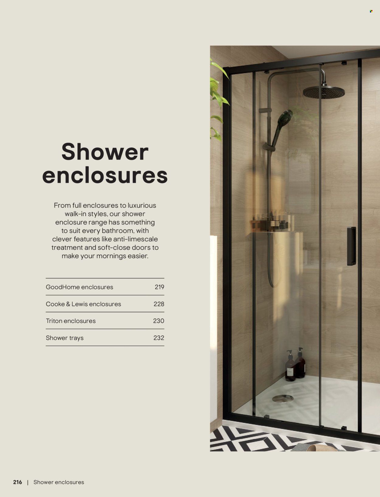 B&Q offer - Bathroom collections