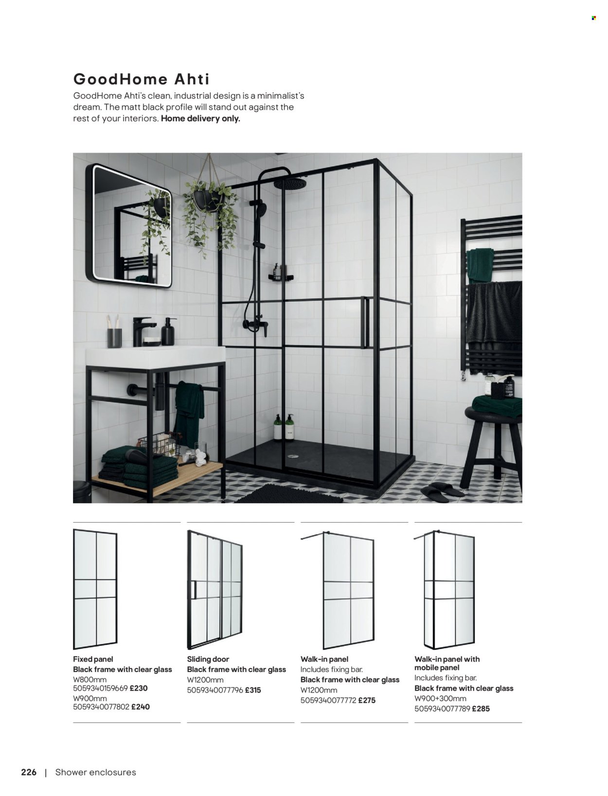 B&Q offer - Bathroom collections