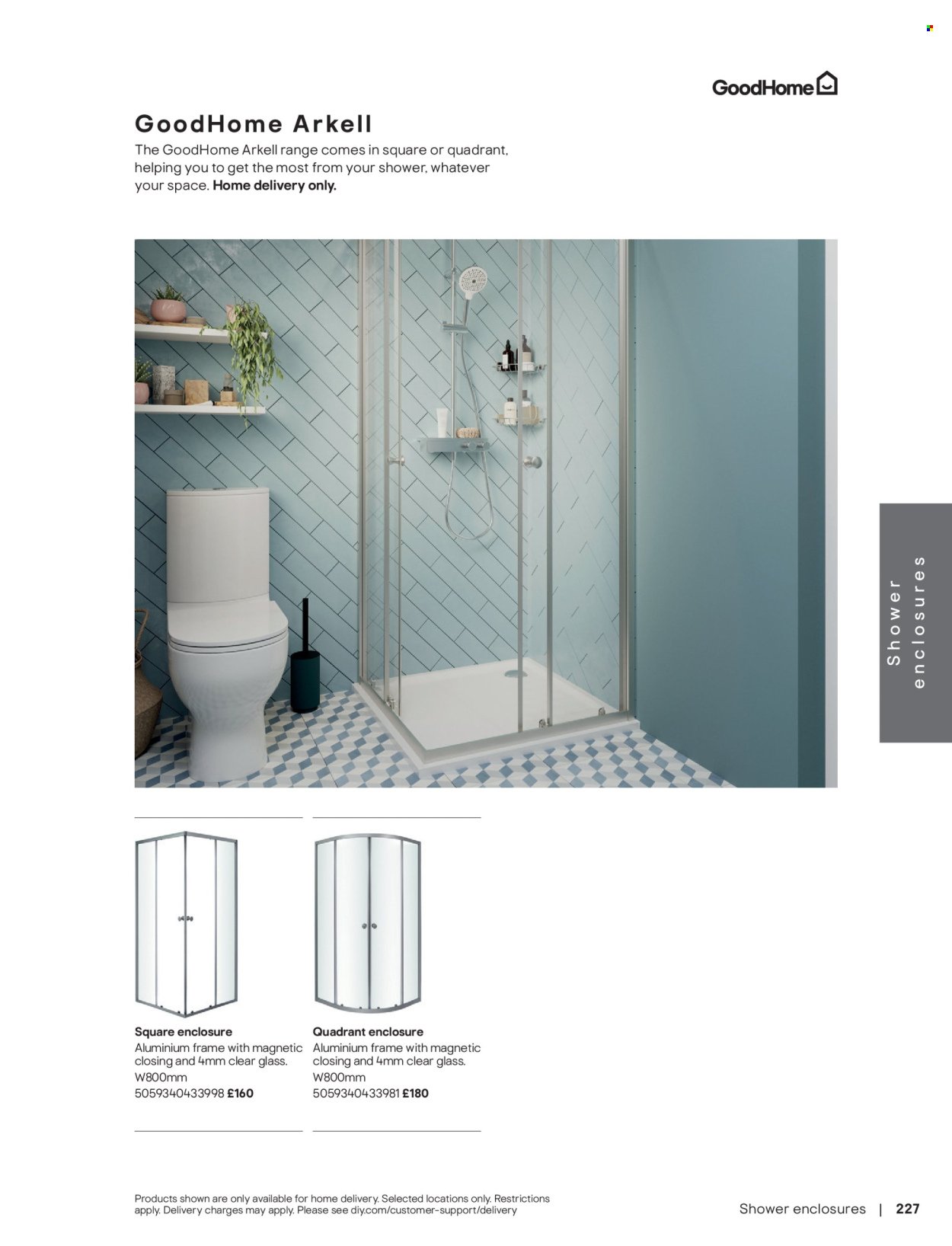 B&Q offer - Bathroom collections