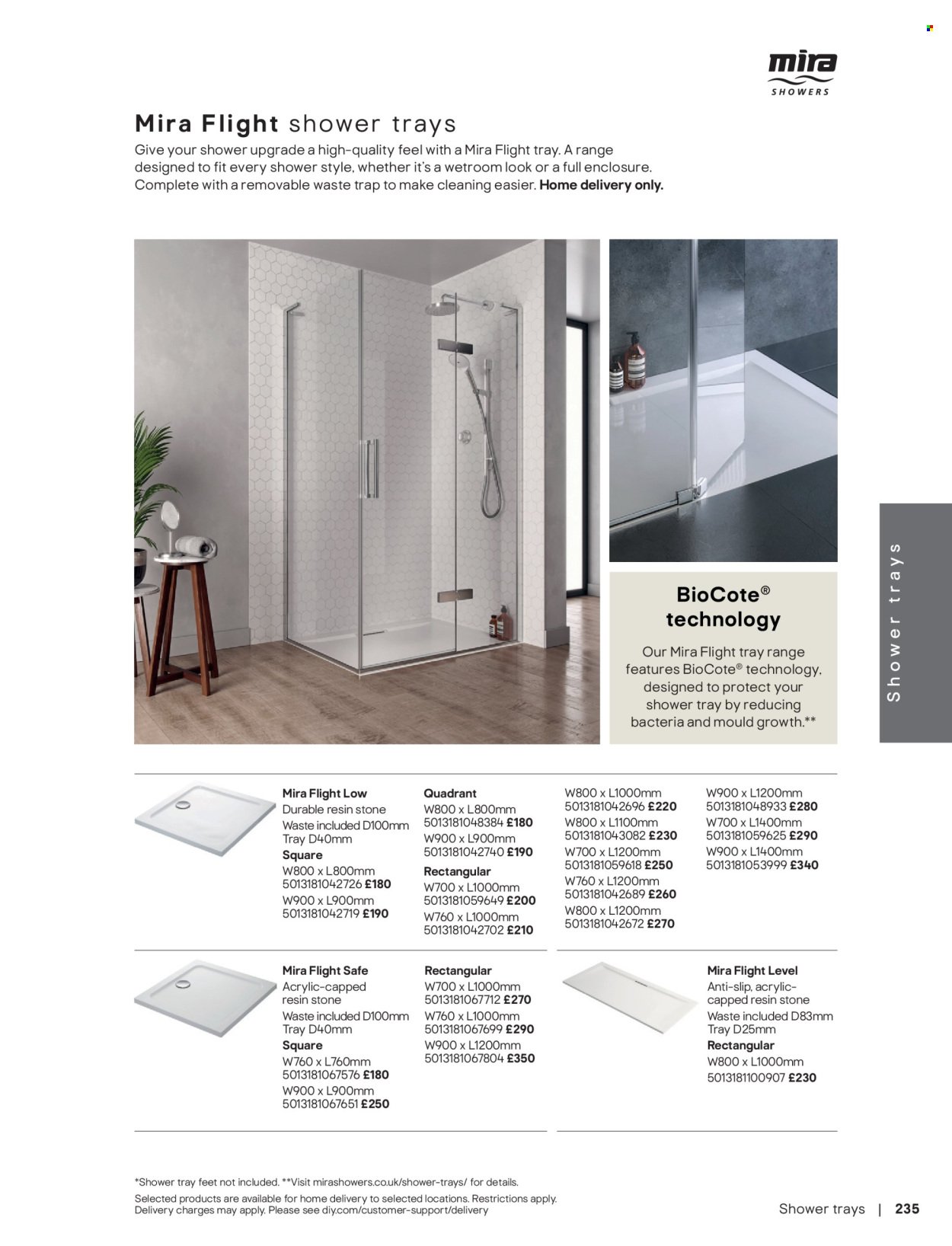 B&Q offer - Bathroom collections