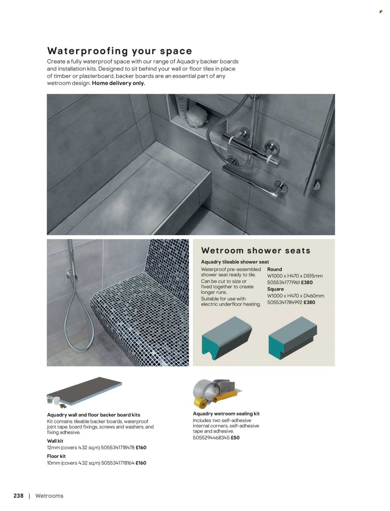 B&Q offer - Bathroom collections