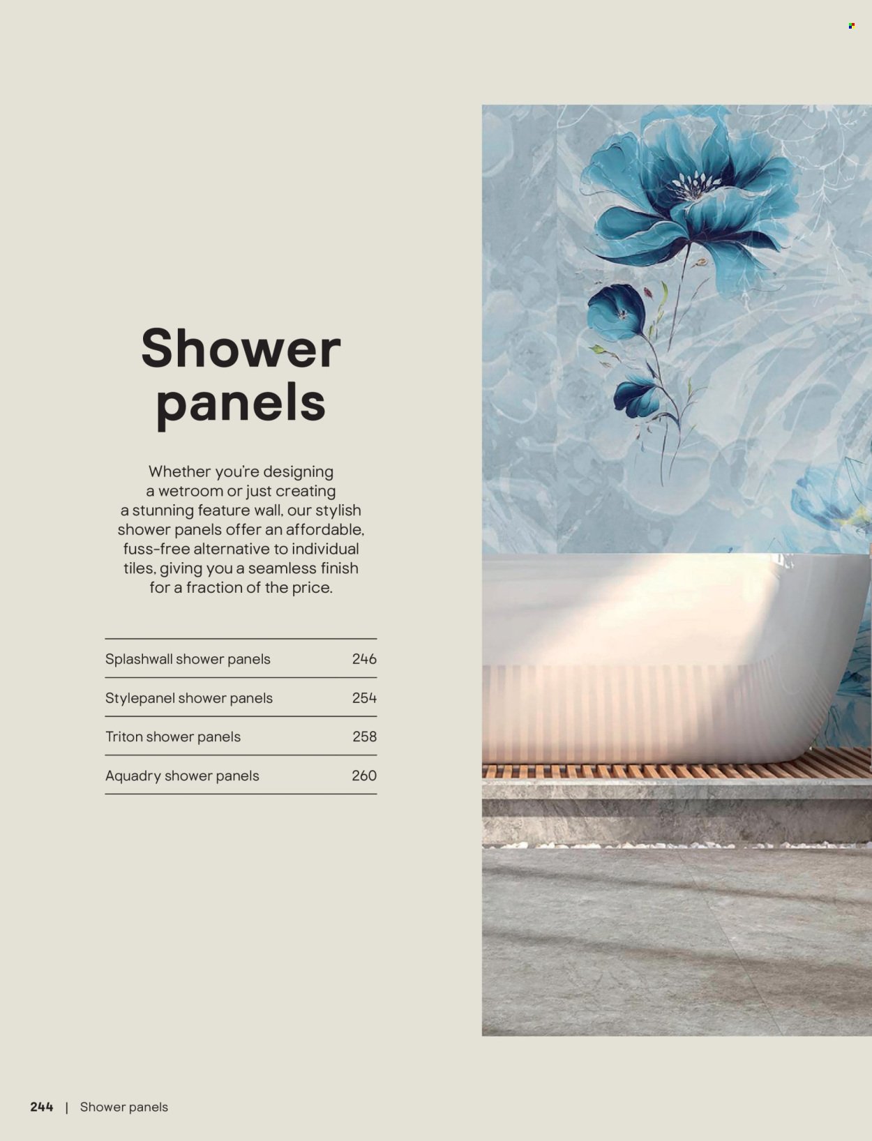 B&Q offer - Bathroom collections