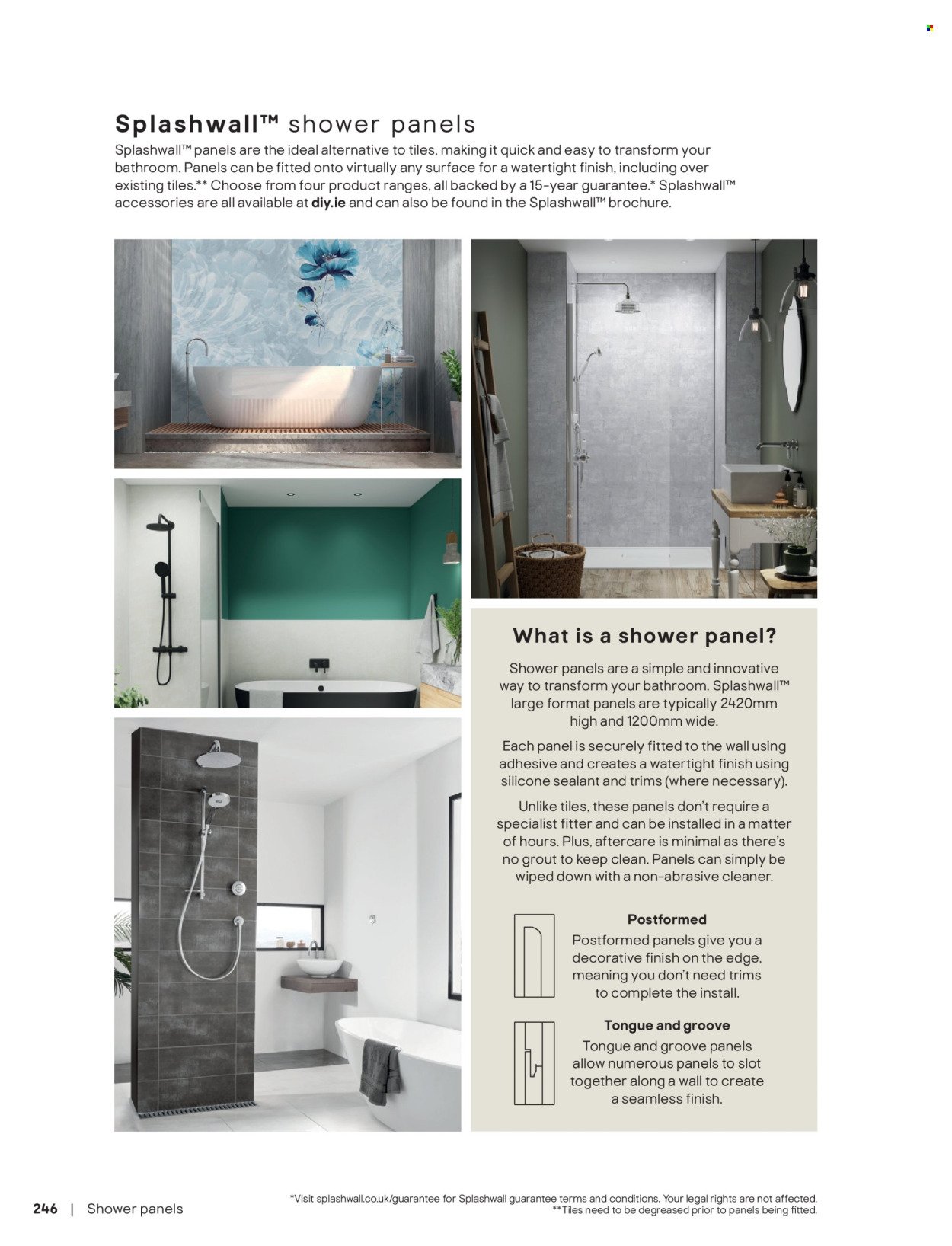 B&Q offer - Bathroom collections