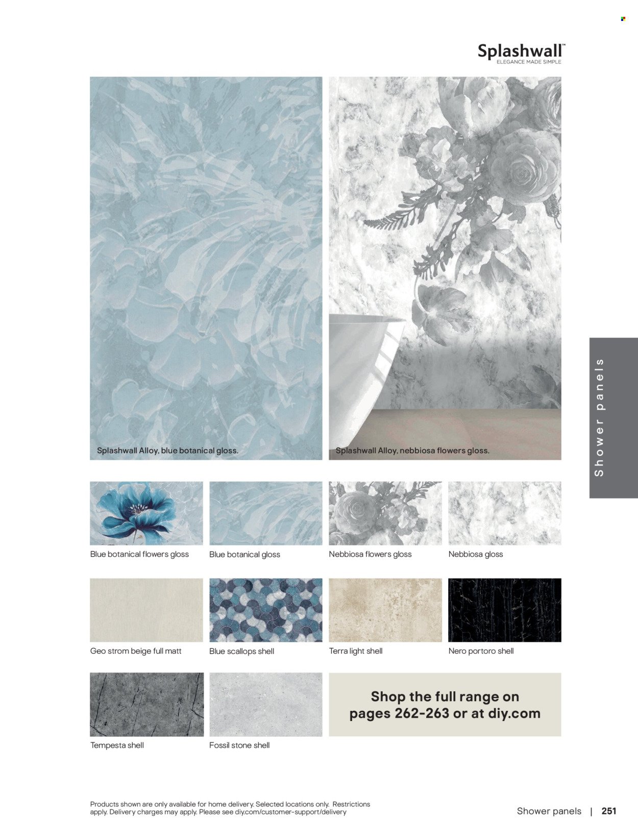 B&Q offer - Bathroom collections