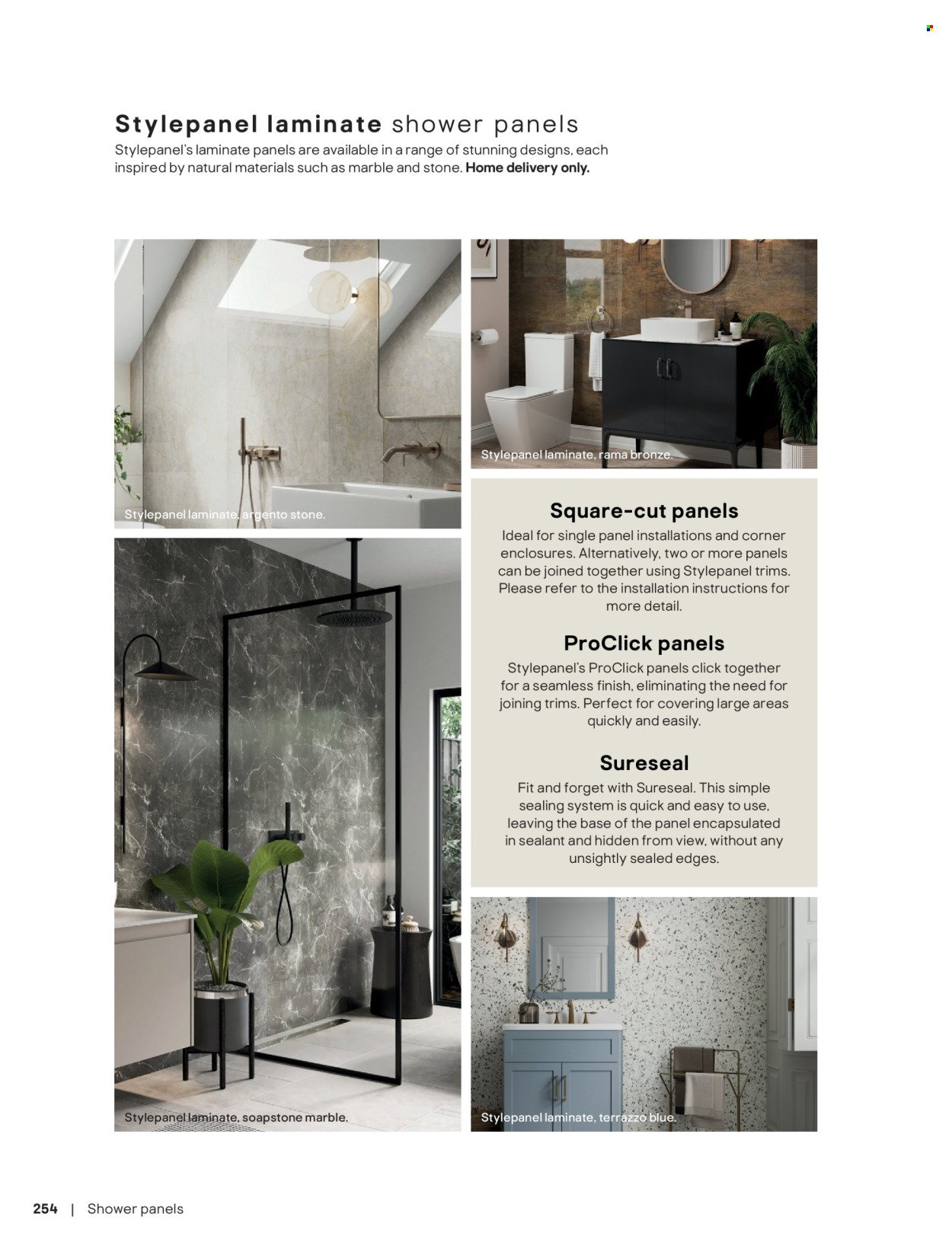 B&Q offer - Bathroom collections