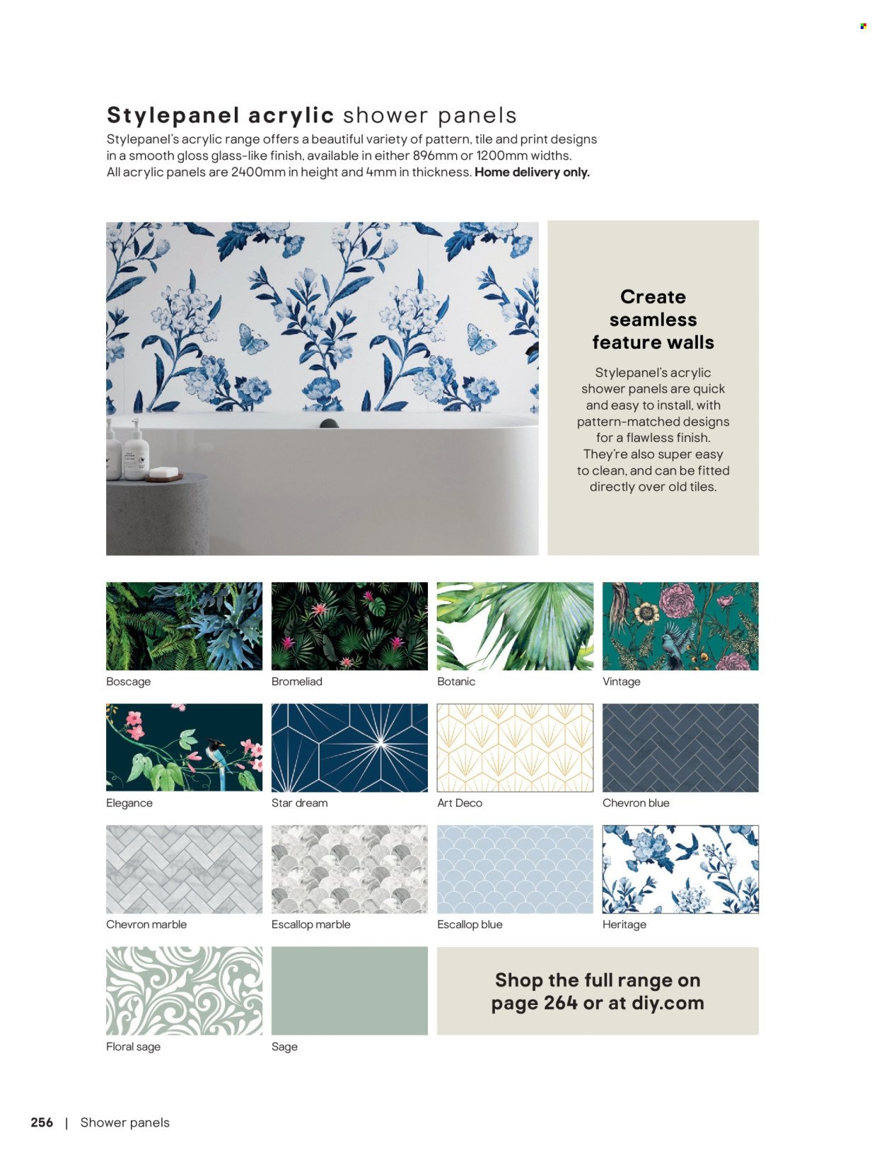 B&Q offer - Bathroom collections