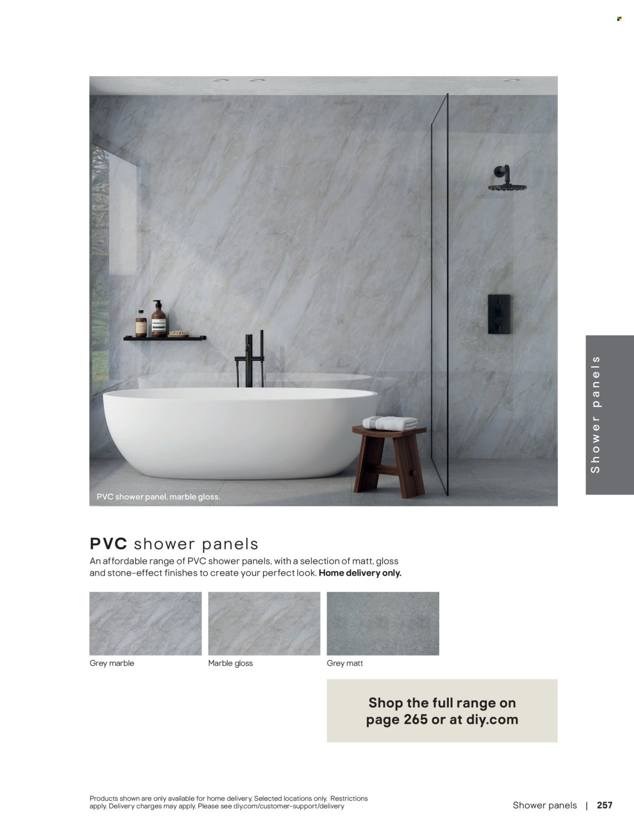 B&Q offer - Bathroom collections