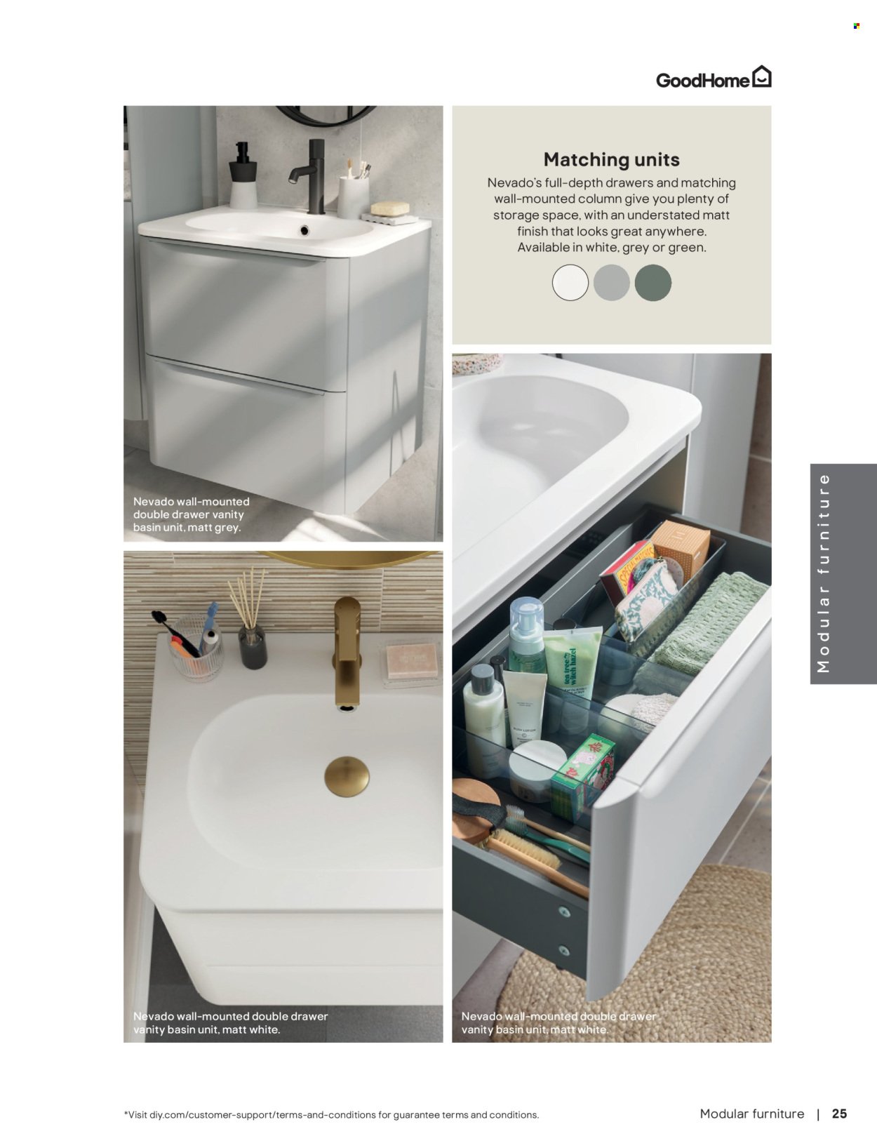 B&Q offer - Bathroom collections
