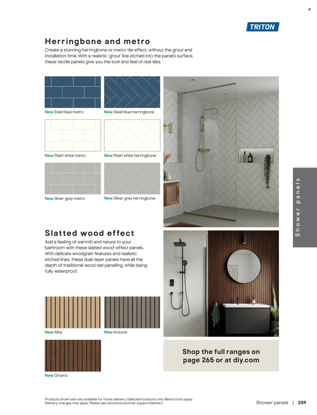 B&Q offer - Bathroom collections