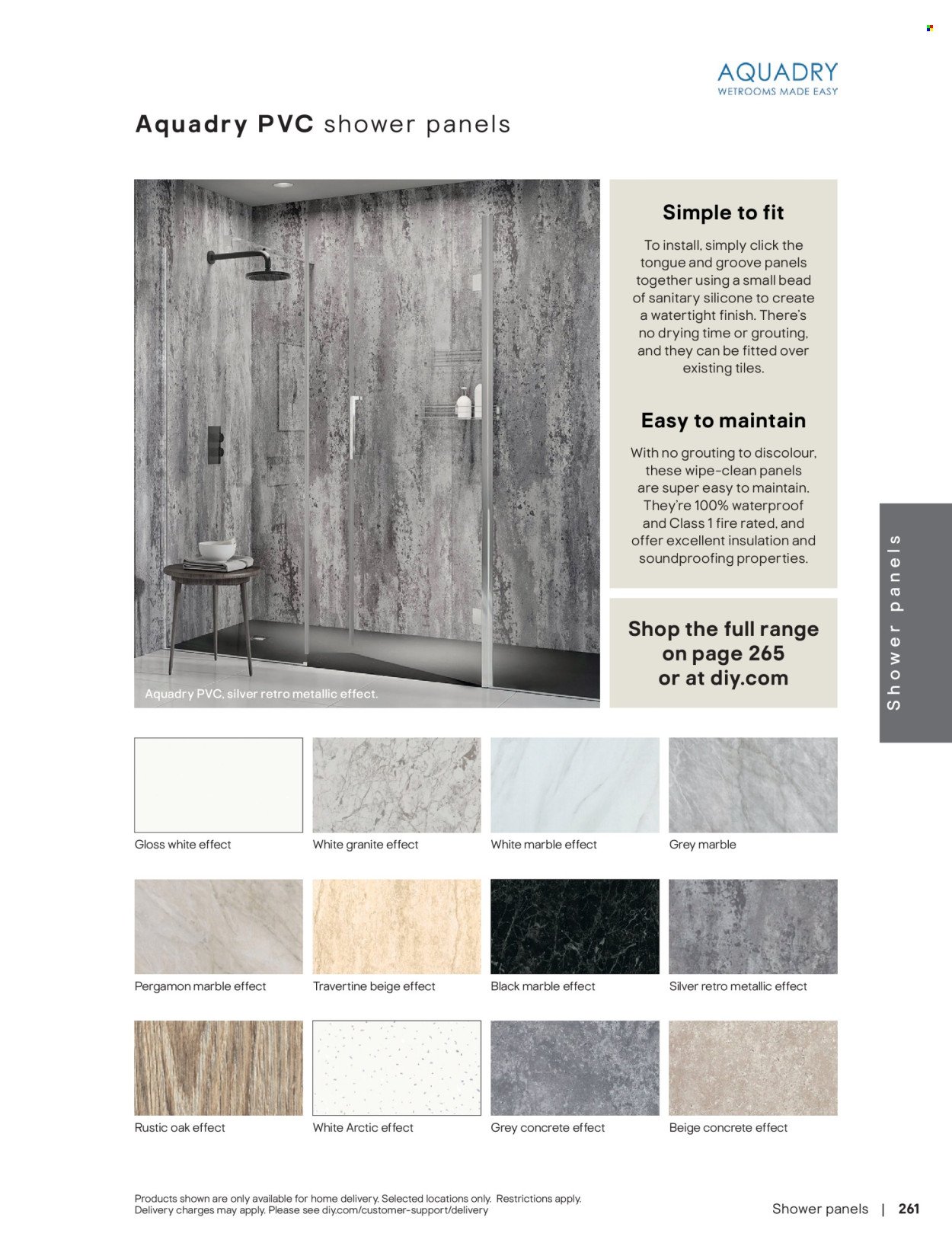 B&Q offer - Bathroom collections