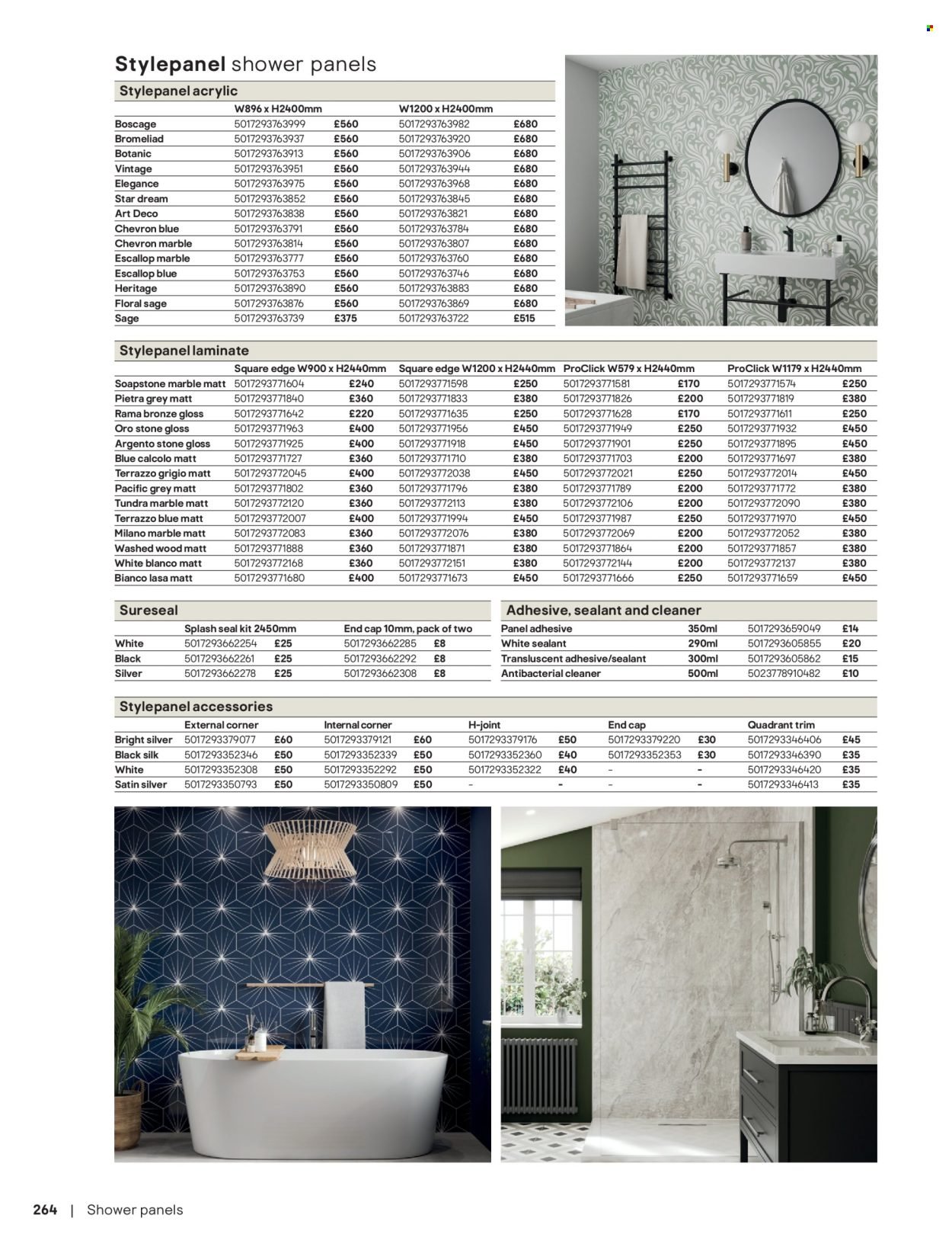 B&Q offer - Bathroom collections