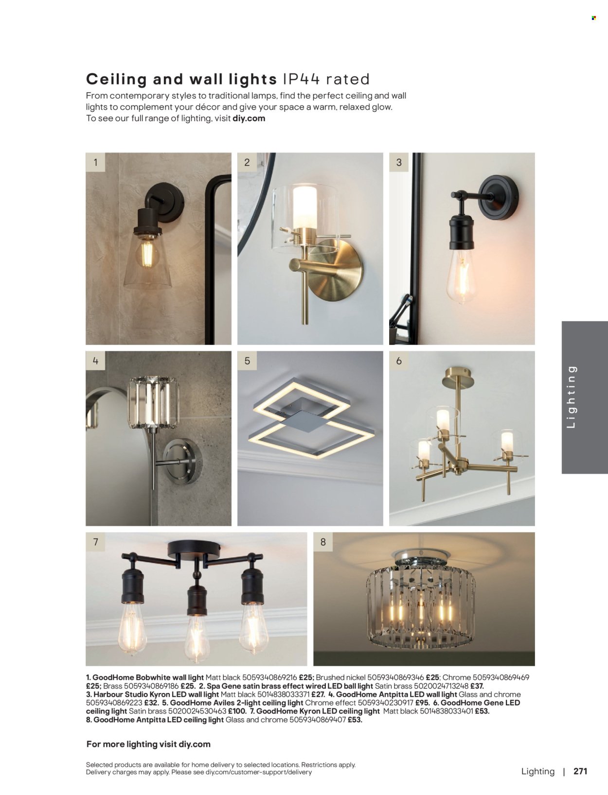 B&Q offer - Bathroom collections