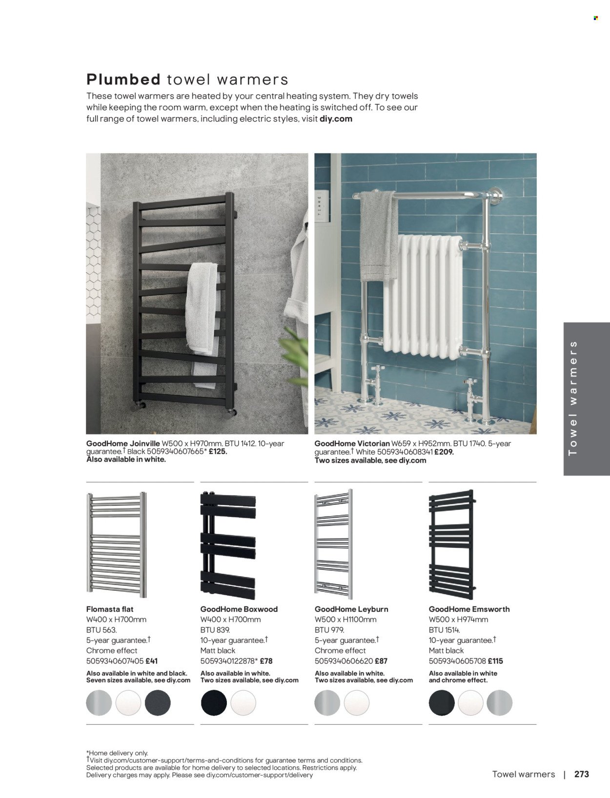 B&Q offer - Bathroom collections
