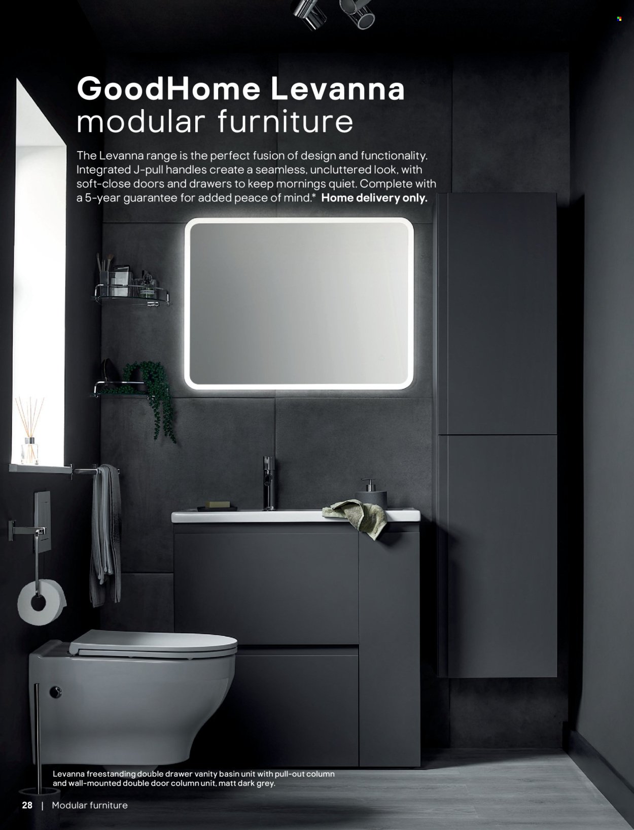 B&Q offer - Bathroom collections