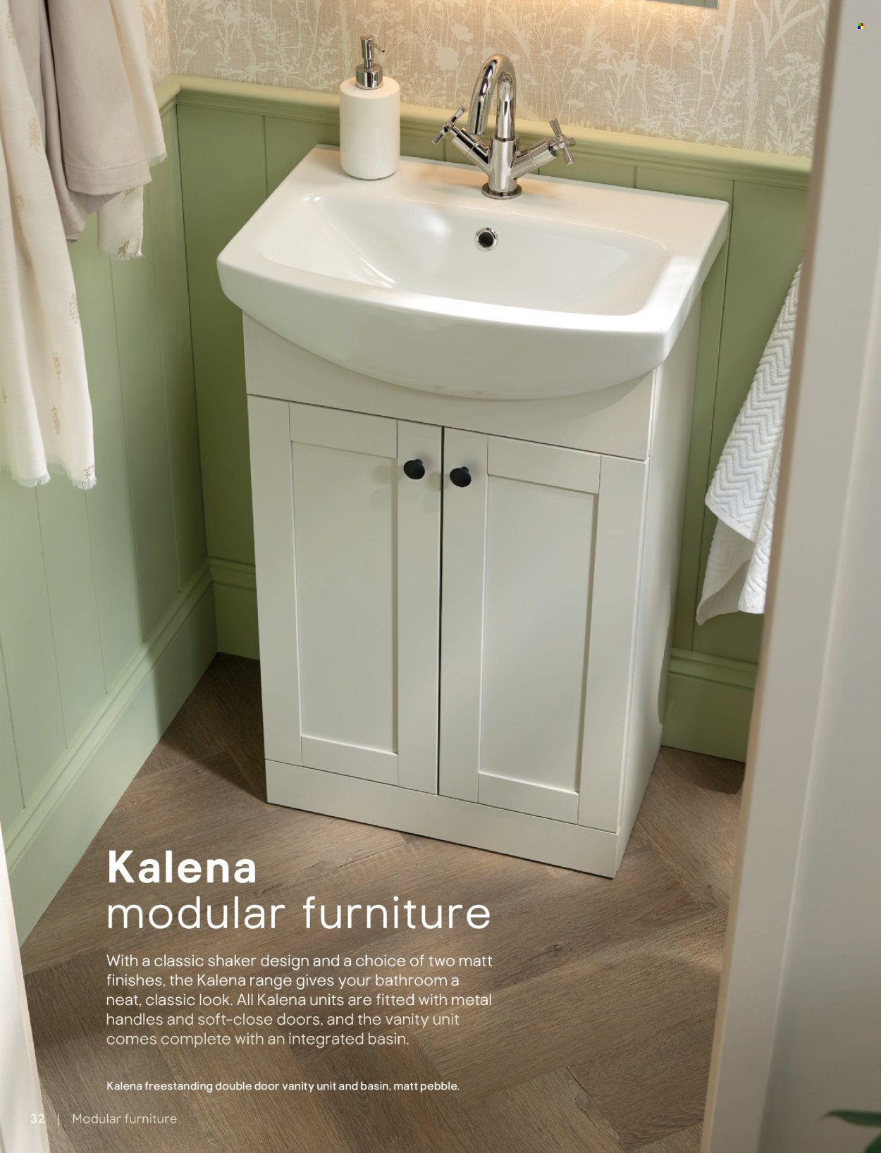 B&Q offer - Bathroom collections