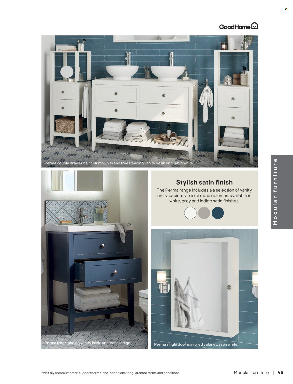 B&Q offer - Bathroom collections