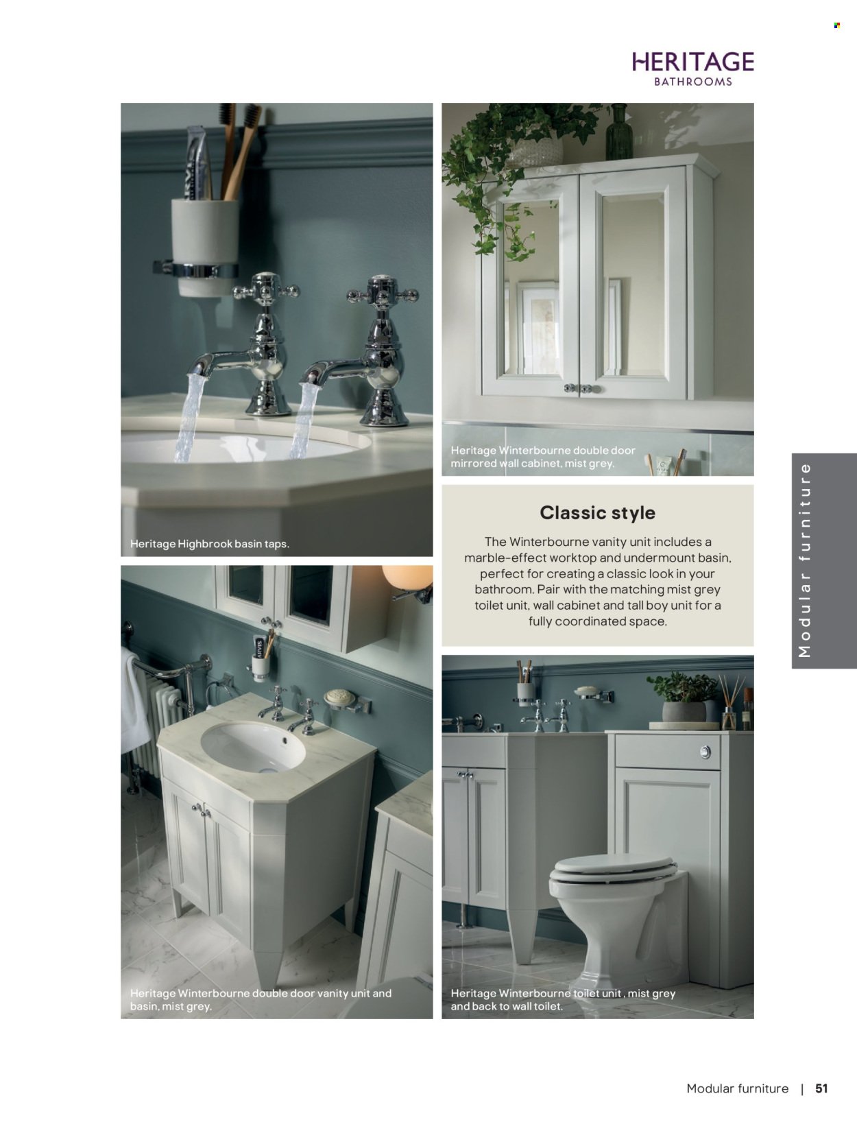 B&Q offer - Bathroom collections