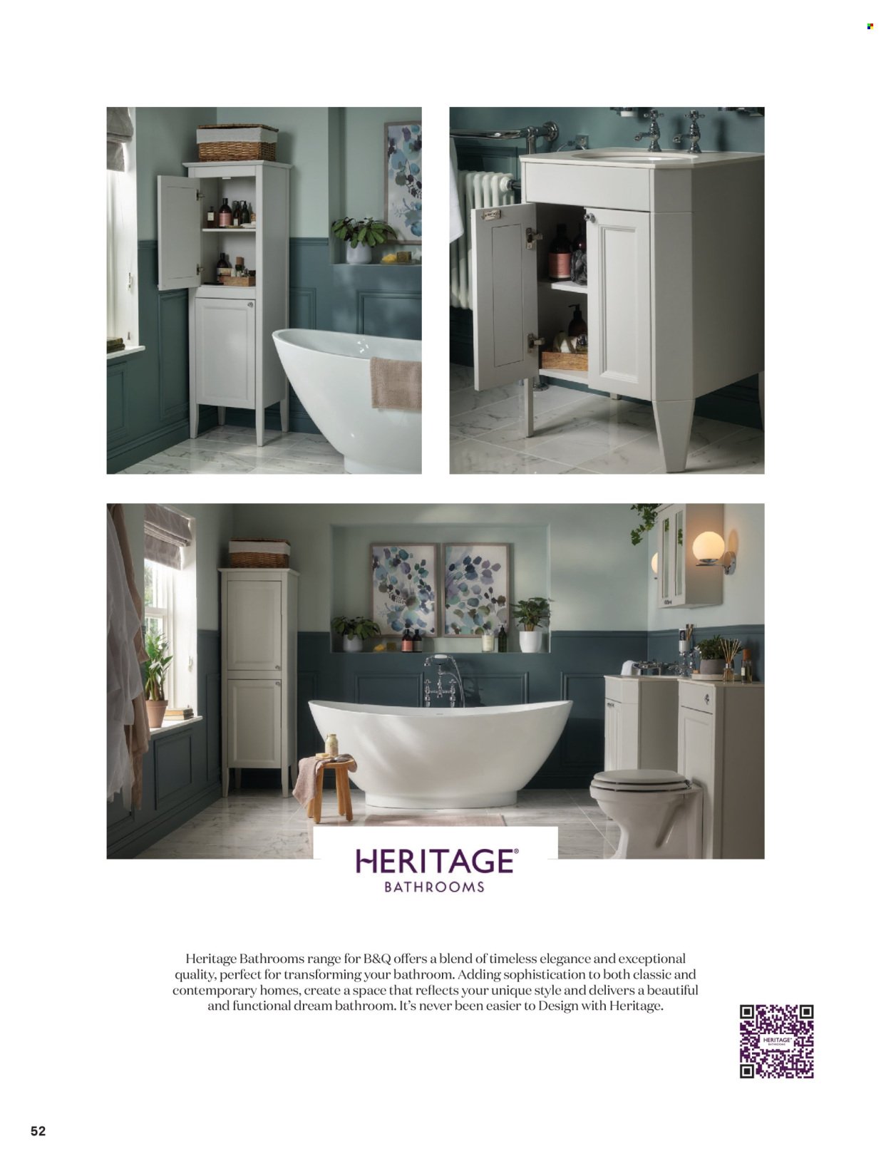 B&Q offer - Bathroom collections