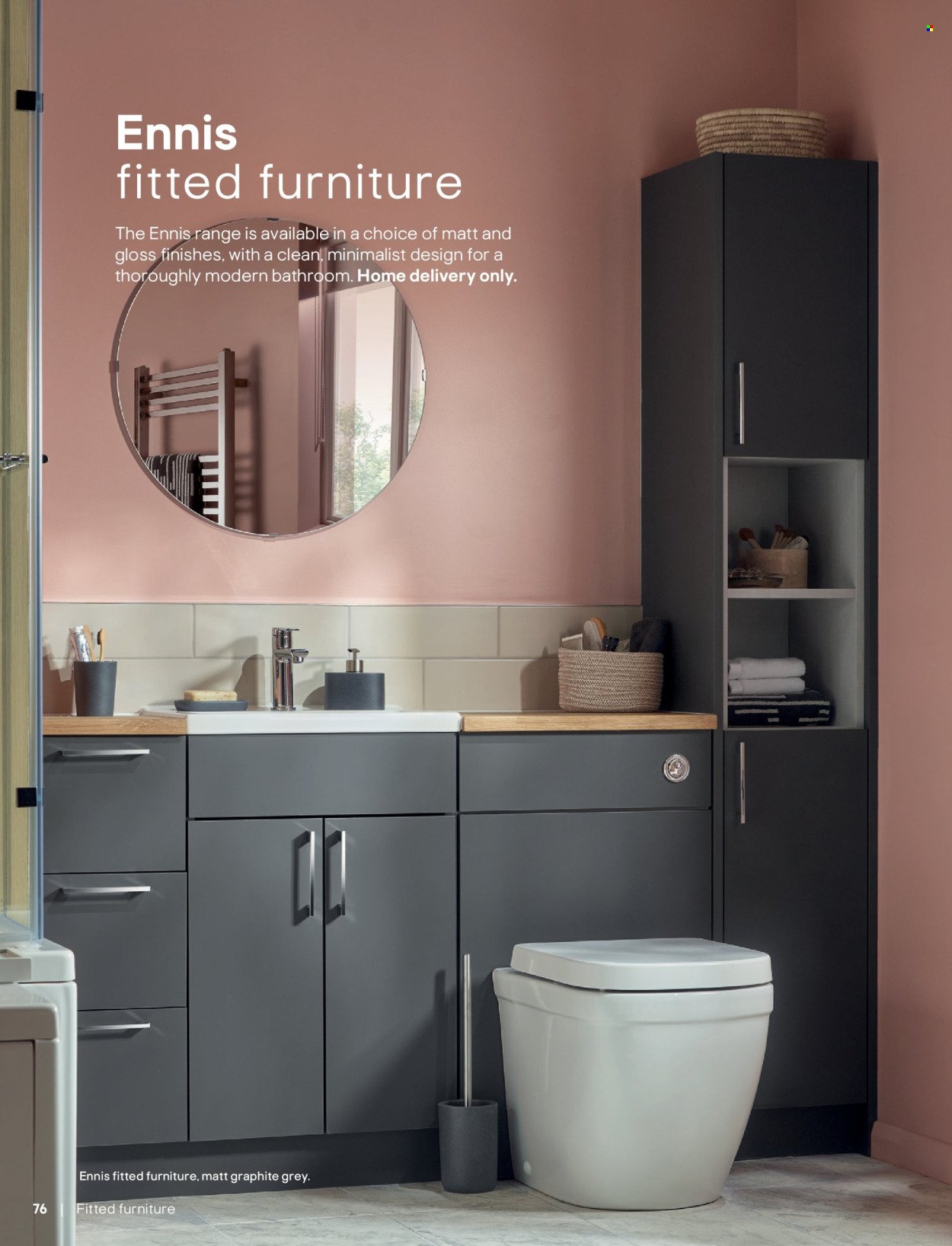 B&Q offer - Bathroom collections