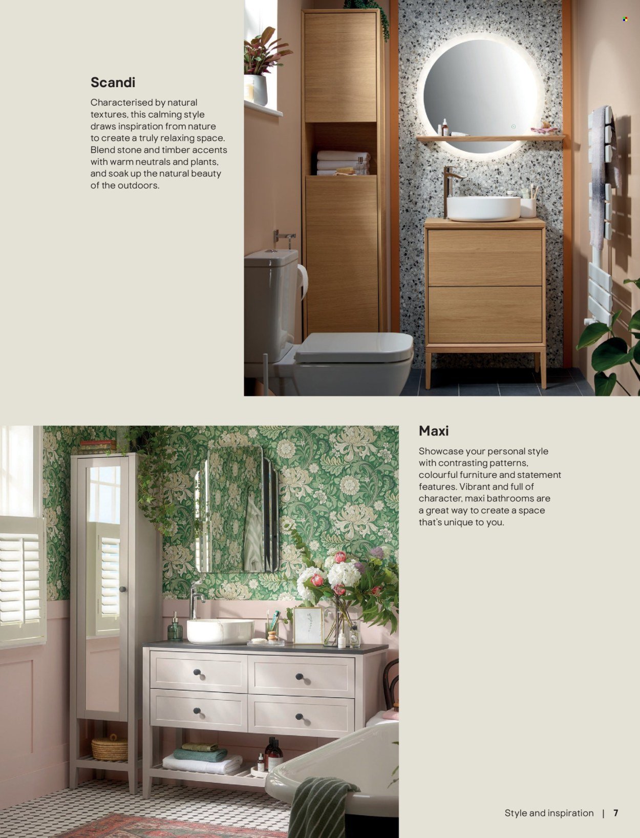 B&Q offer - Bathroom collections