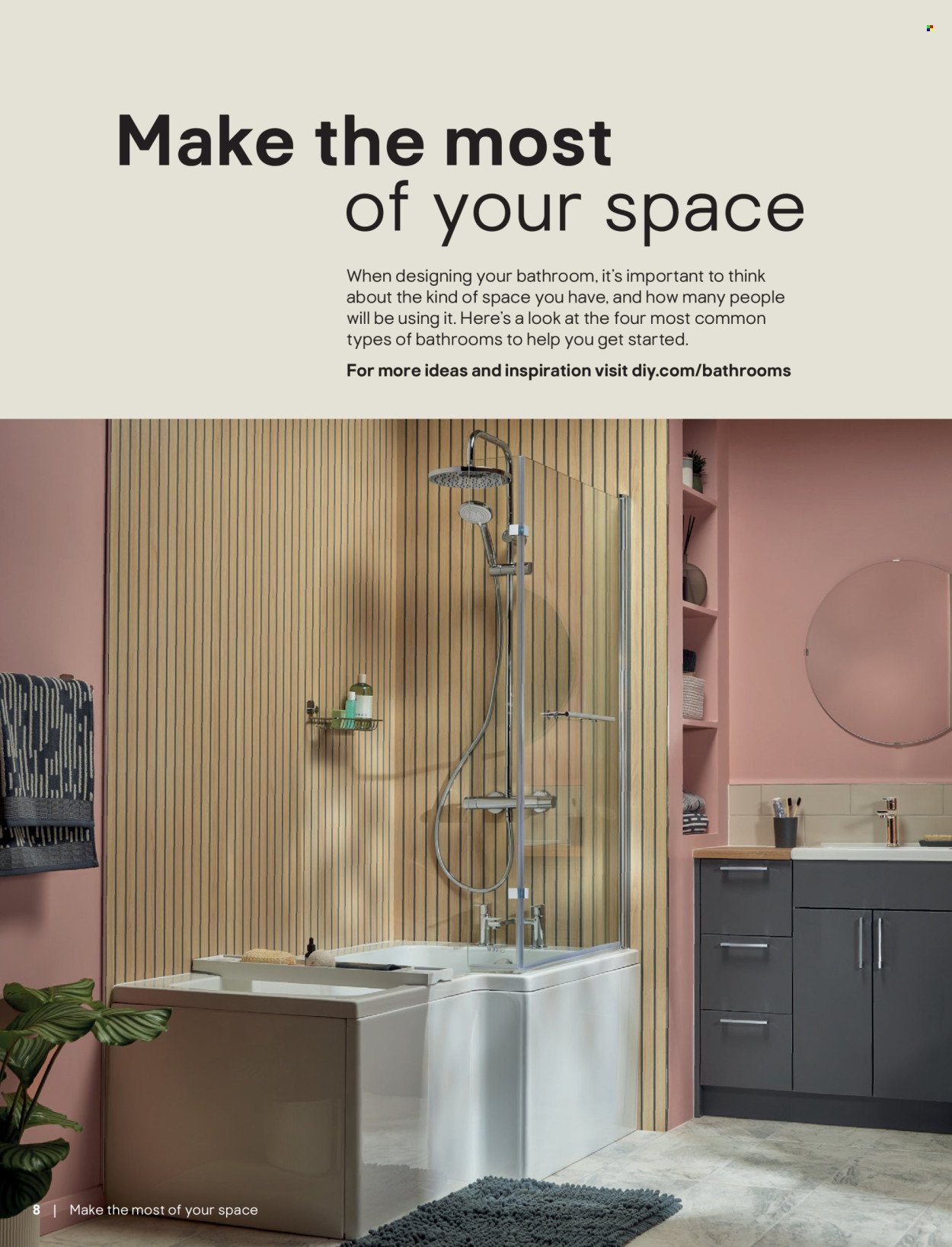 B&Q offer - Bathroom collections