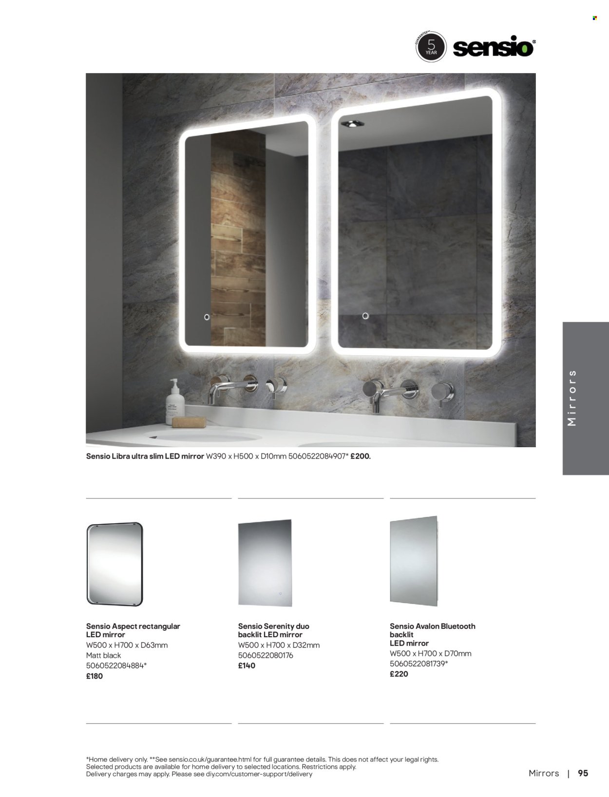 B&Q offer - Bathroom collections