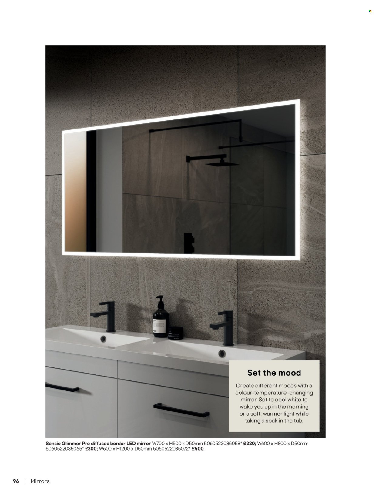 B&Q offer - Bathroom collections