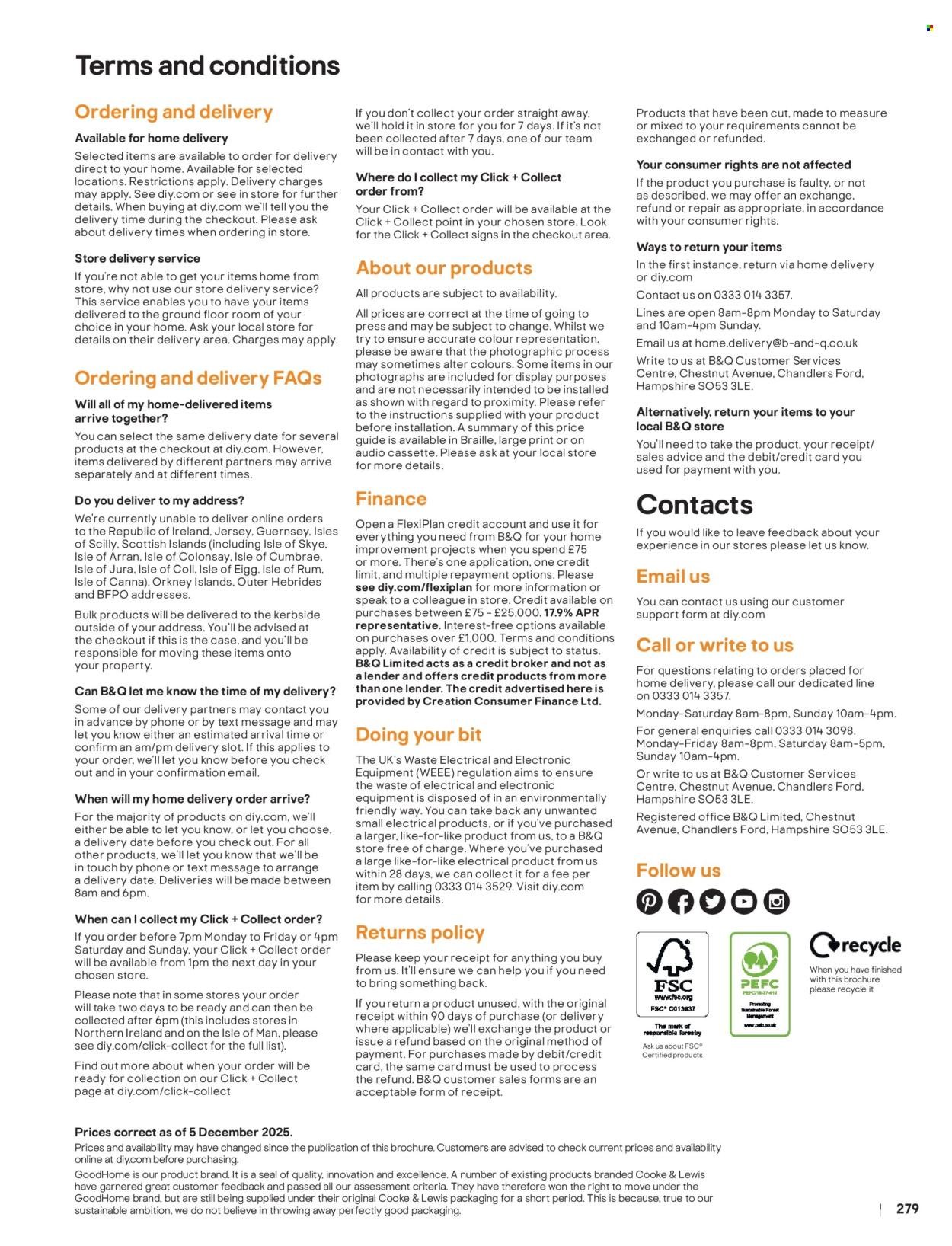 B&Q offer - Bathroom collections (2025-12-18) | 279