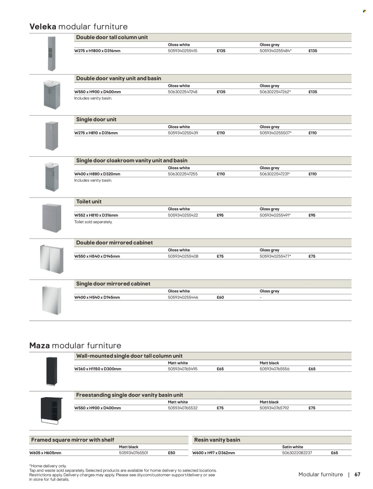 B&Q offer - Bathroom collections (2025-12-18) | 67