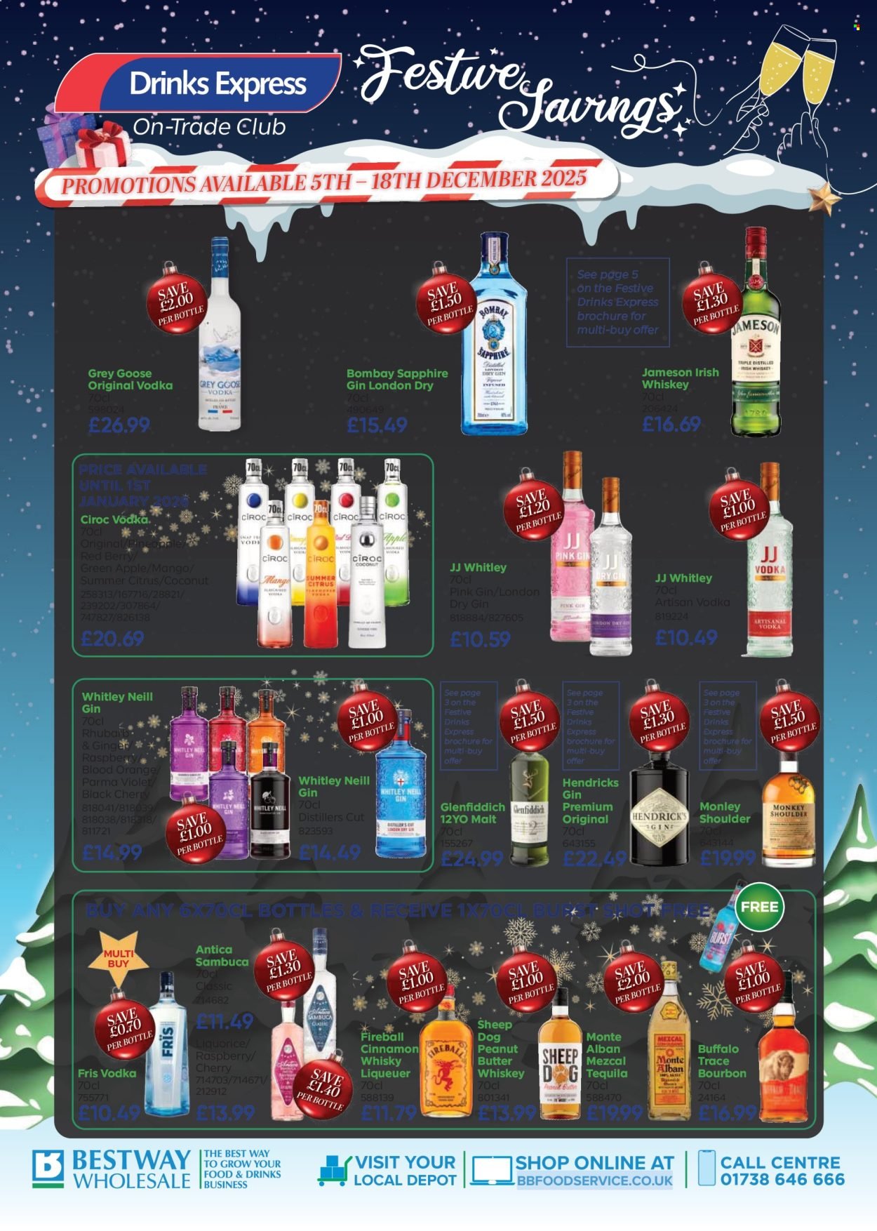 BESTWAY offer - Drinks Express Trade Week Offers (2025-12-05 - 2025-12-18) | 2