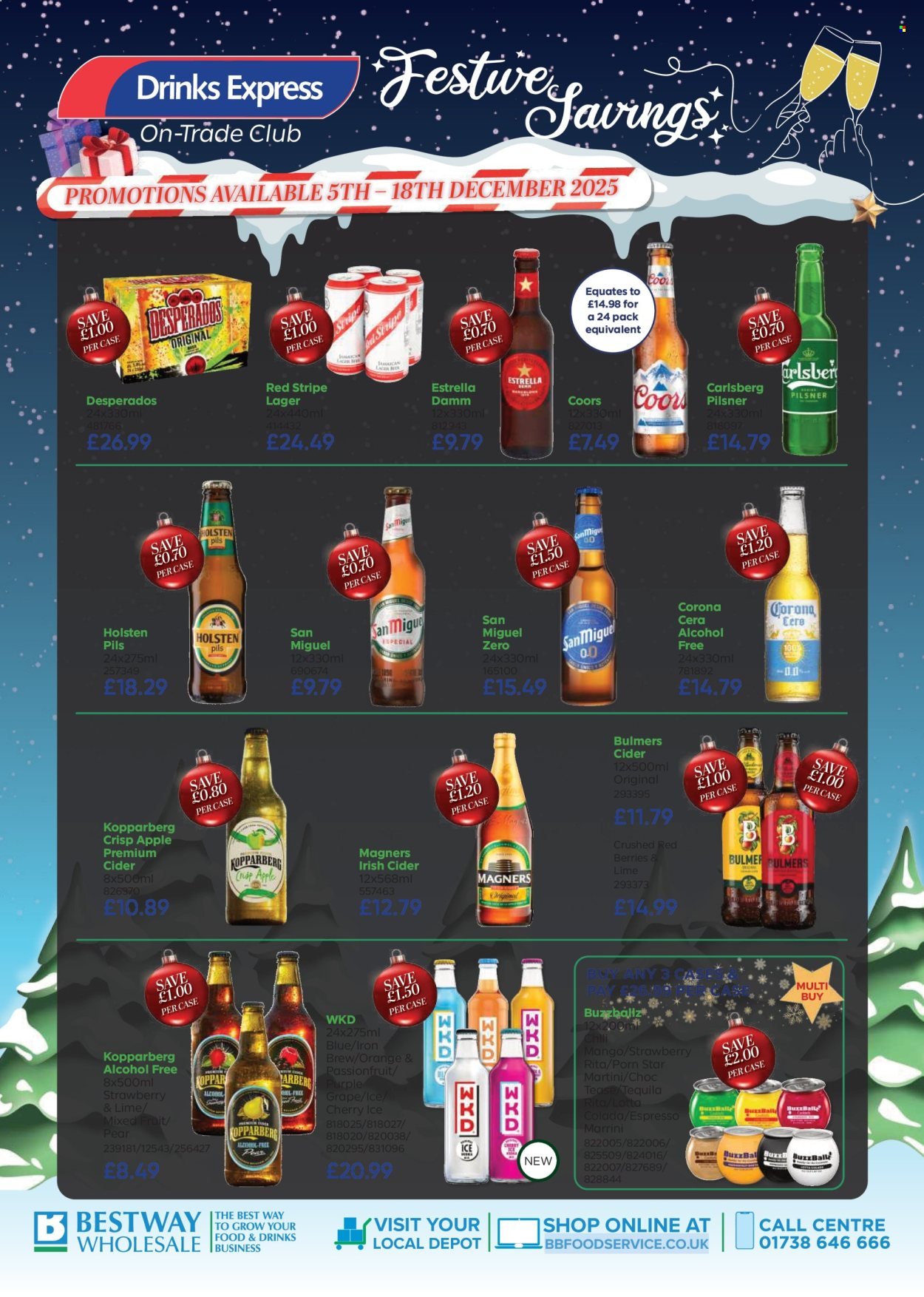 BESTWAY offer - Drinks Express Trade Week Offers (2025-12-05 - 2025-12-18) | 3