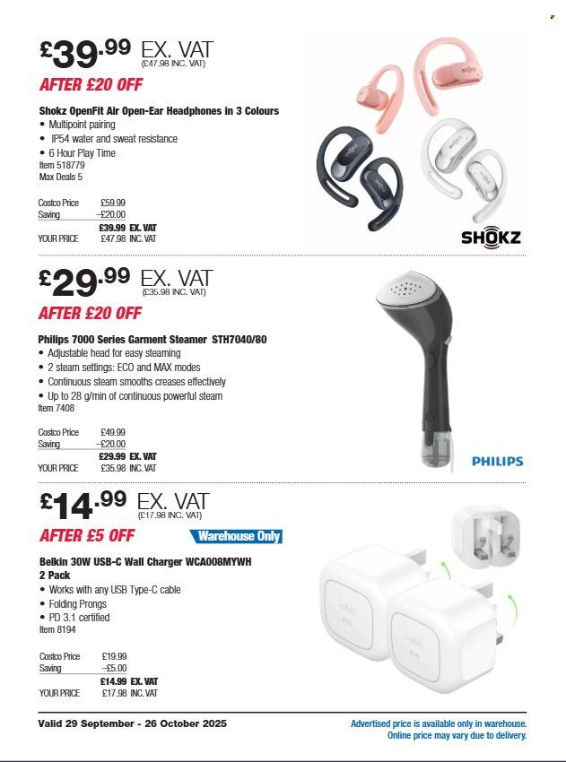 COSTCO offer - From 29 Sept 2025 (2025-09-29 - 2025-10-26) | 8